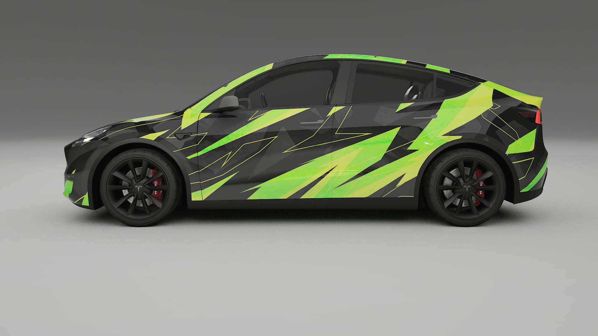 Tesla Model Y NINJA TURTLES – Design-Wrap PPF-Kit aus bedruckbarer Polyurethanfolie