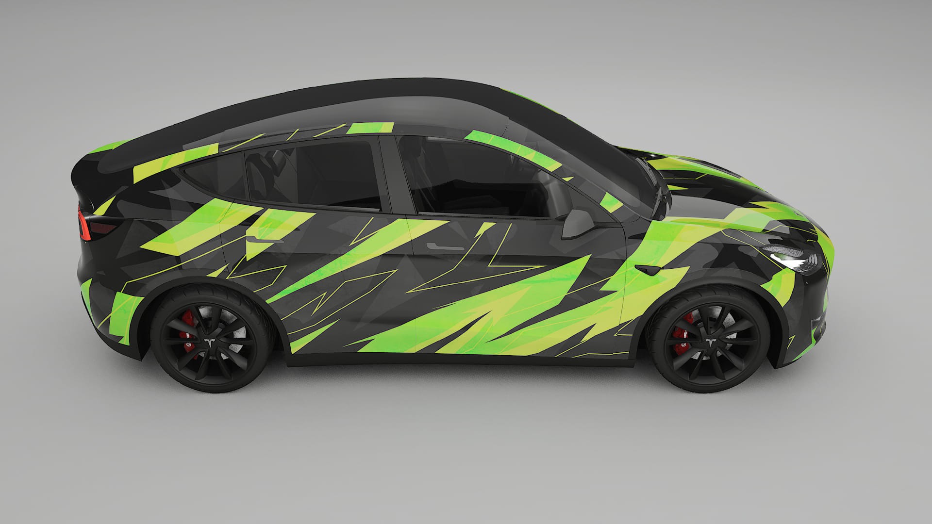 Tesla Model Y NINJA TURTLES – Design-Wrap PPF-Kit aus bedruckbarer Polyurethanfolie