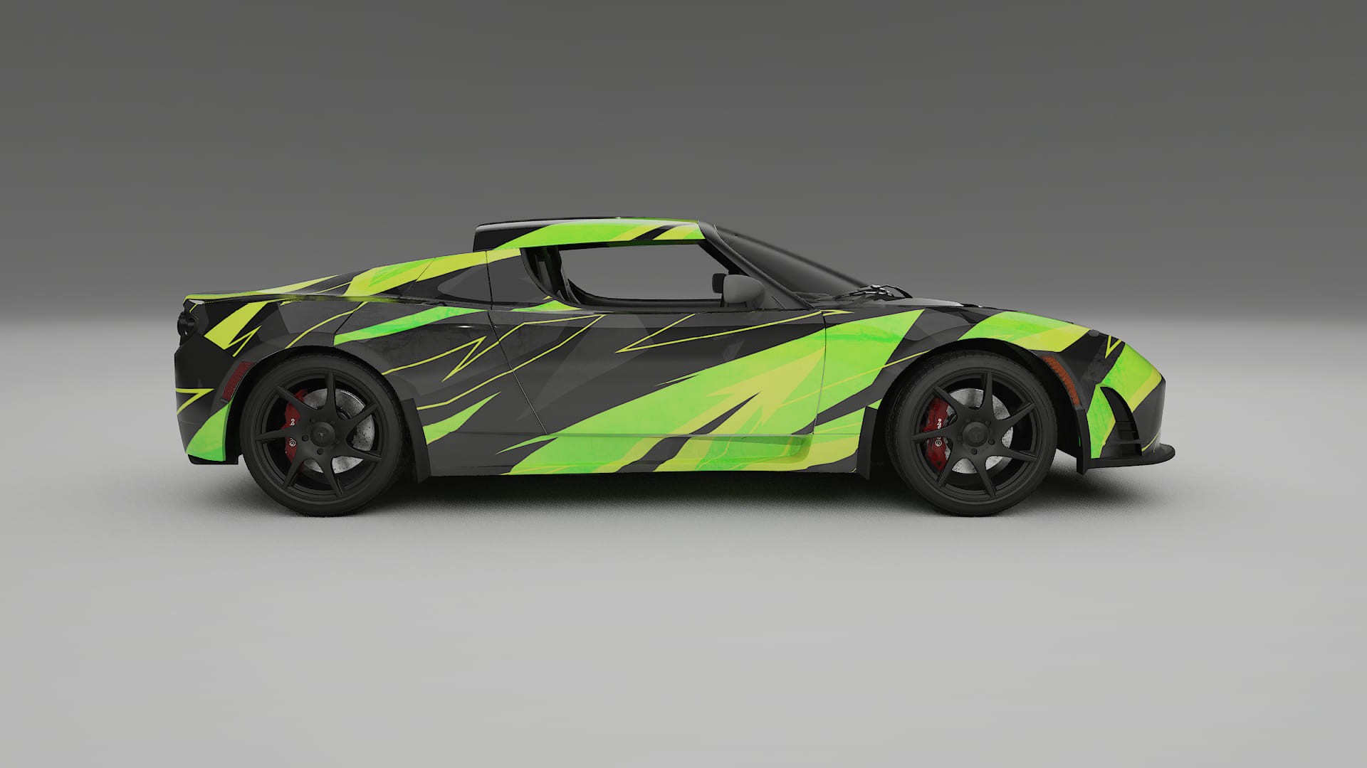 Tesla Roadster 2.5 NINJA TURTLES – Design-Wrap PPF-Kit aus bedruckbarer Polyurethanfolie