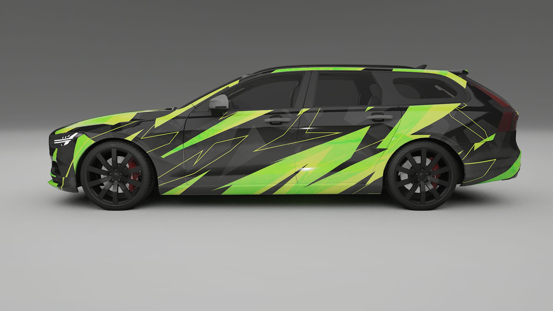 Volvo V90 P5 NINJA TURTLES – Design-Wrap PPF-Kit aus bedruckbarer Polyurethanfolie