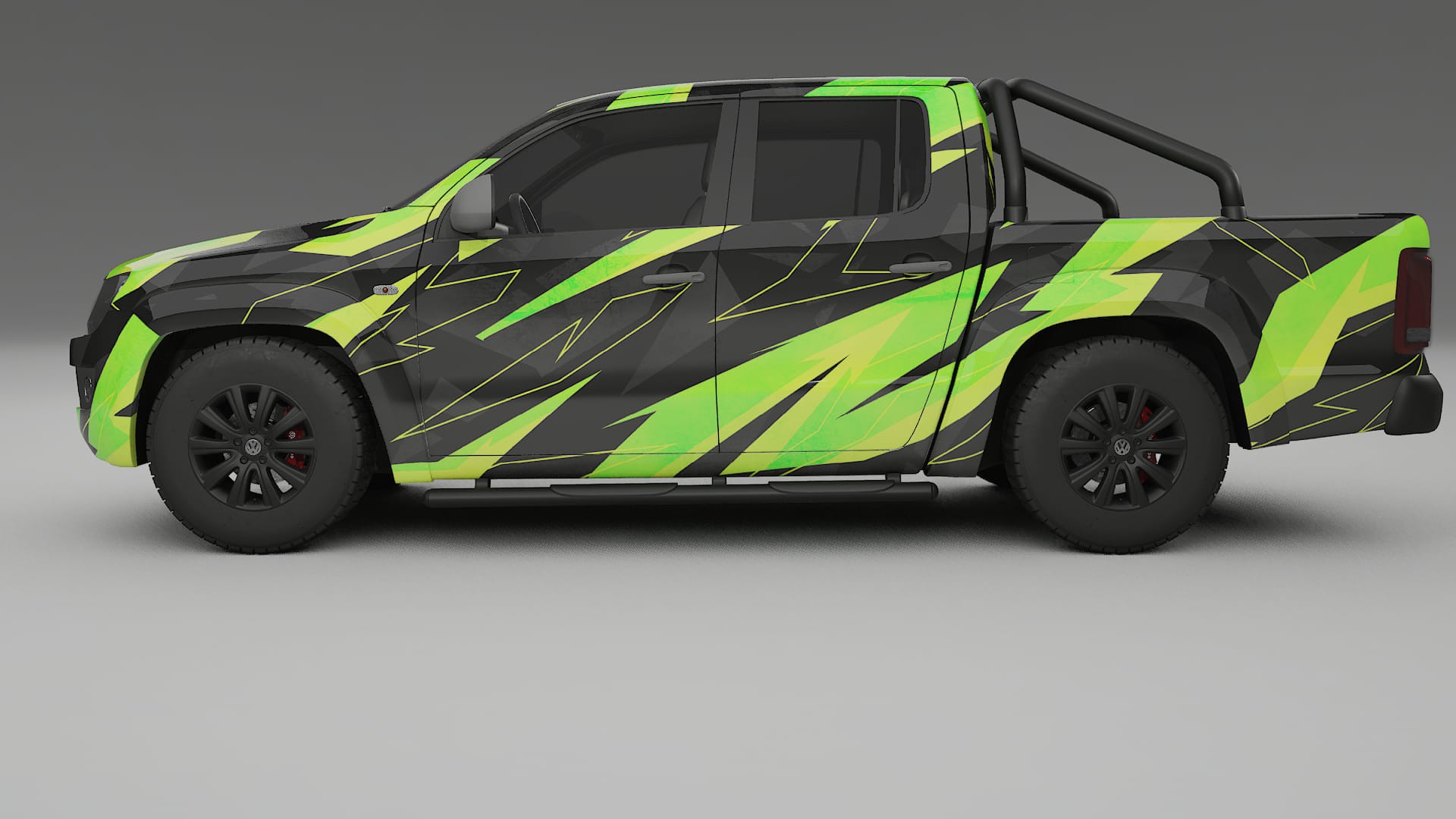 VW Amarok 2H NINJA TURTLES – Design-Wrap PPF-Kit aus bedruckbarer Polyurethanfolie