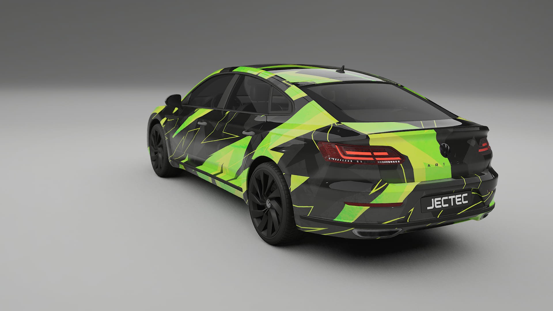 VW Arteon R 3H prefacelift pre-LCI NINJA TURTLES – Design-Wrap PPF-Kit aus bedruckbarer Polyurethanfolie