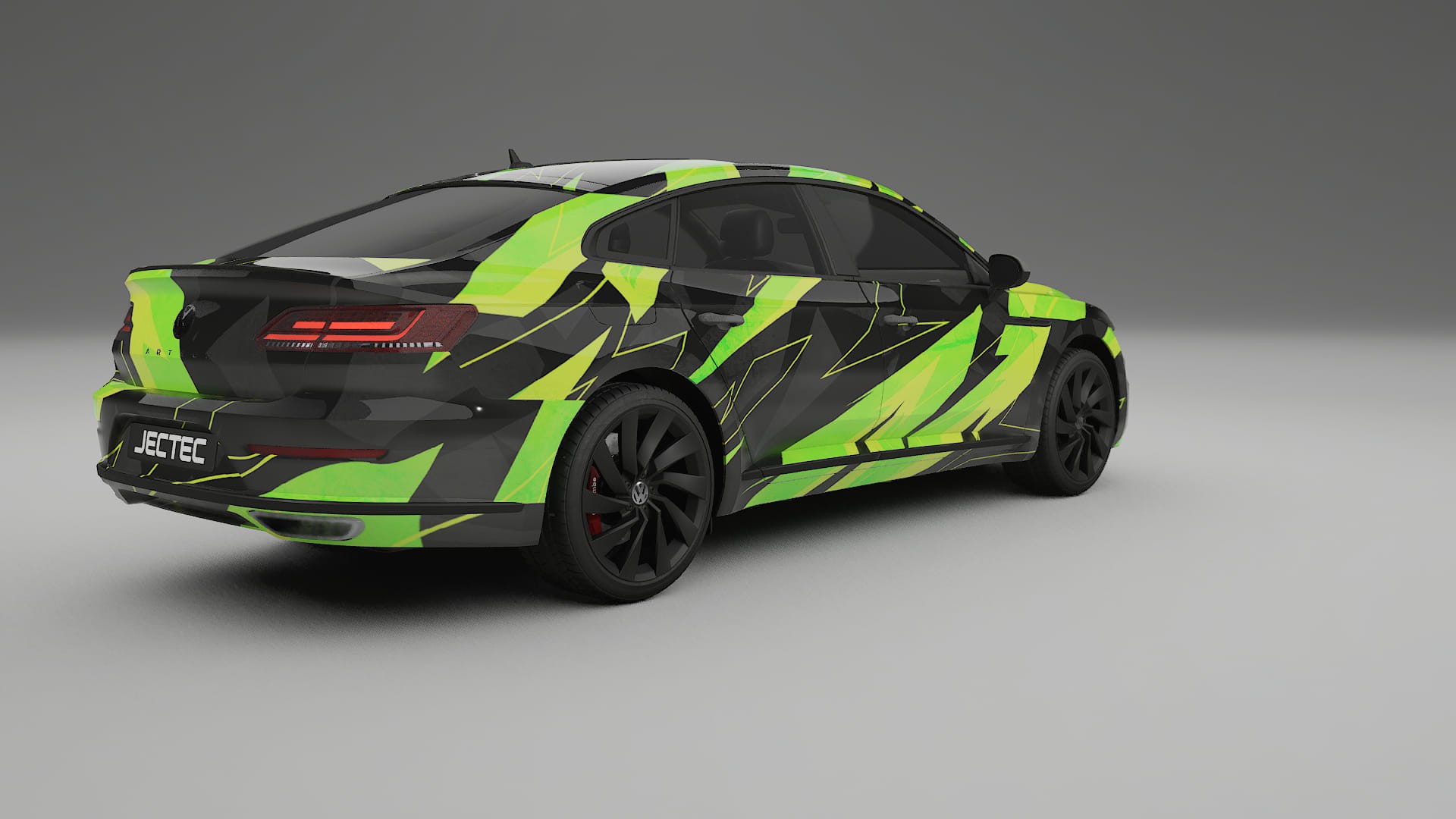 VW Arteon R 3H prefacelift pre-LCI NINJA TURTLES – Design-Wrap PPF-Kit aus bedruckbarer Polyurethanfolie