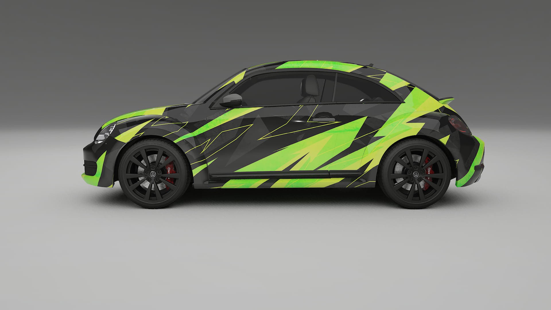 VW Beetle A5 prefacelift pre-LCI NINJA TURTLES – Design-Wrap PPF-Kit aus bedruckbarer Polyurethanfolie