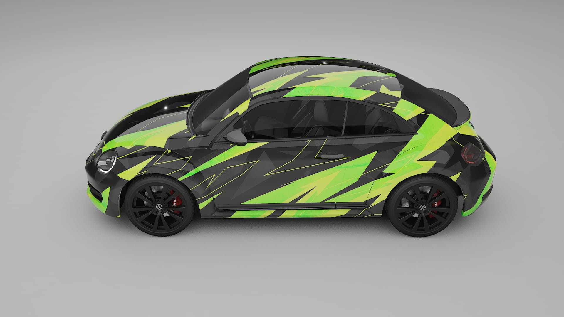 VW Beetle A5 prefacelift pre-LCI NINJA TURTLES – Design-Wrap PPF-Kit aus bedruckbarer Polyurethanfolie