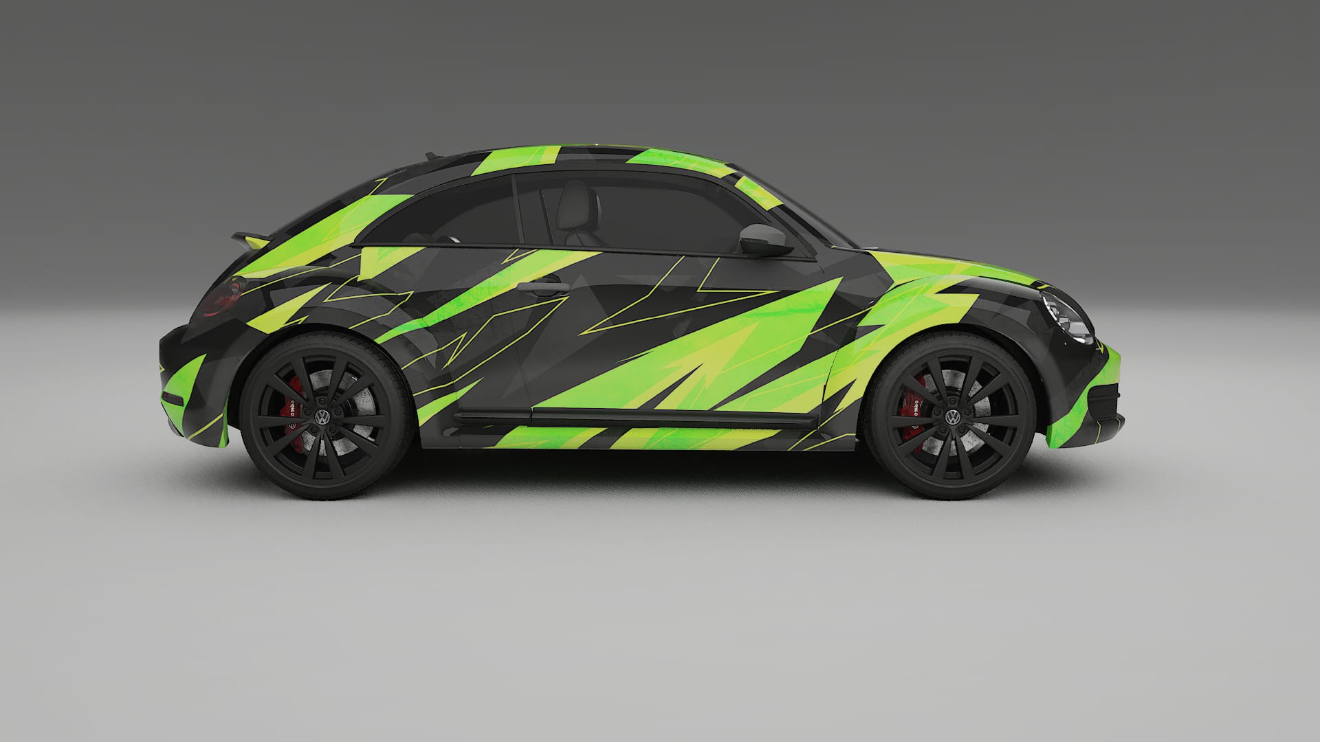 VW Beetle A5 prefacelift pre-LCI NINJA TURTLES – Design-Wrap PPF-Kit aus bedruckbarer Polyurethanfolie