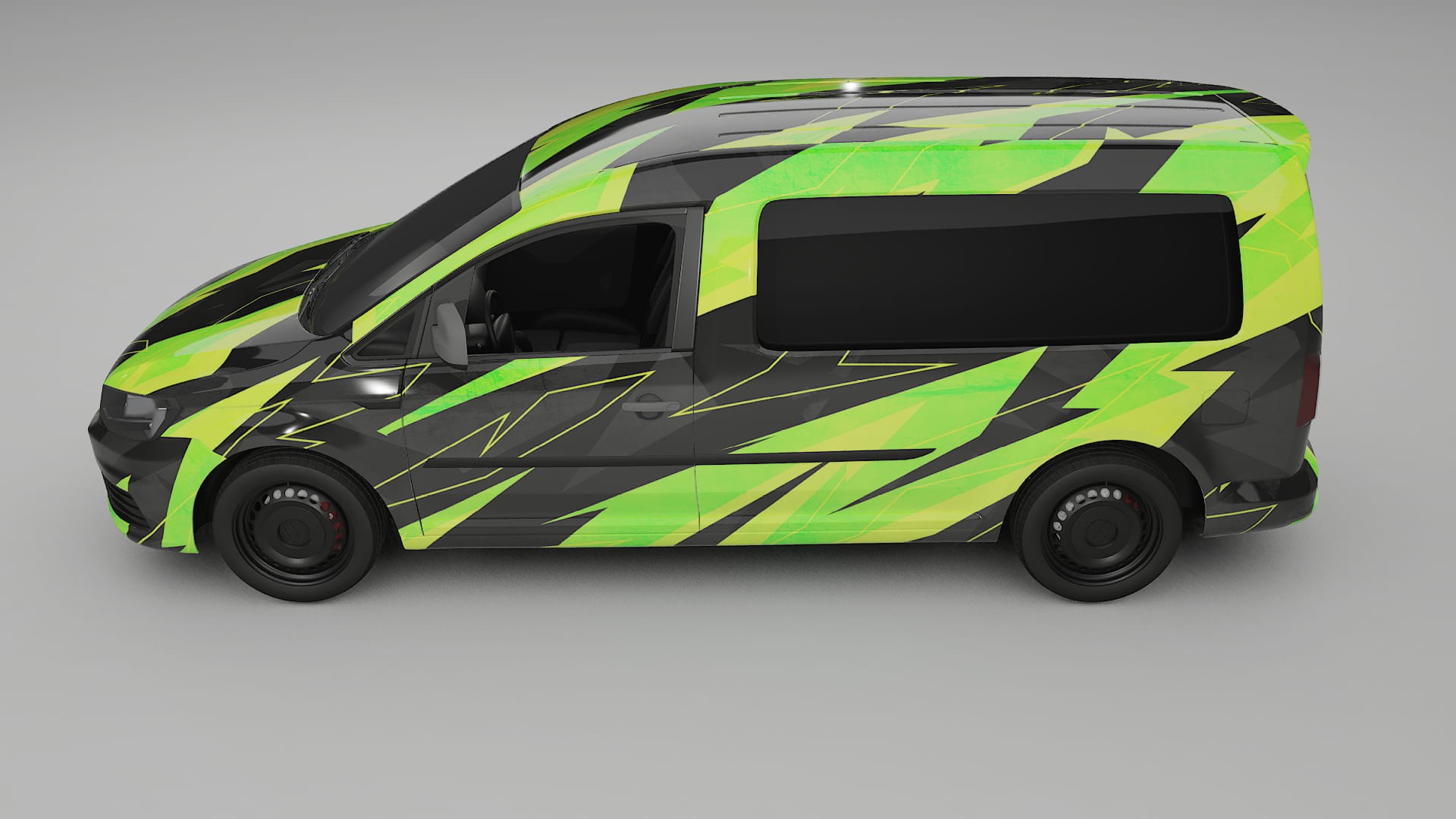 VW Caddy Maxi SB NINJA TURTLES – Design-Wrap PPF-Kit aus bedruckbarer Polyurethanfolie