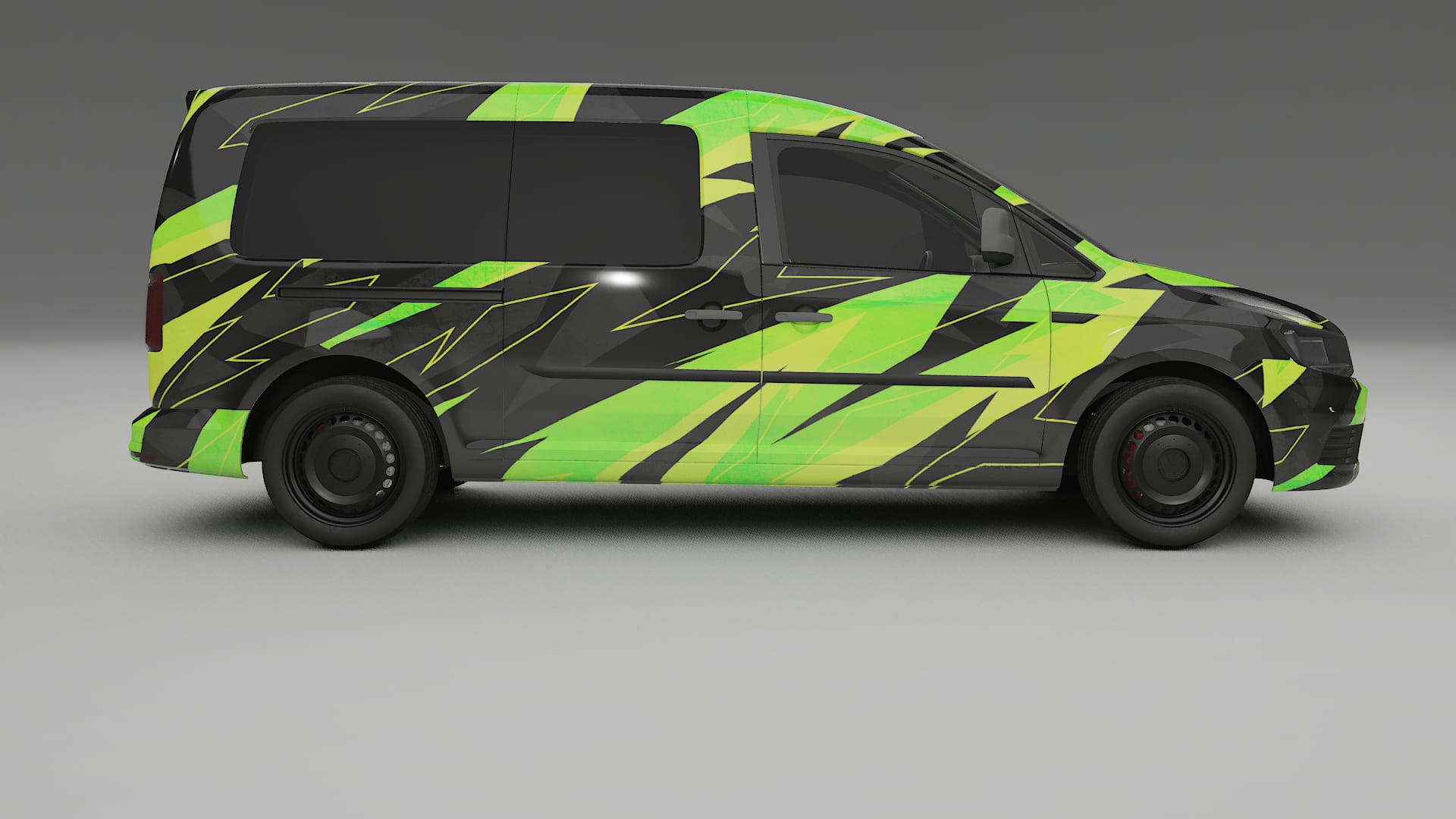 VW Caddy Maxi SB NINJA TURTLES – Design-Wrap PPF-Kit aus bedruckbarer Polyurethanfolie