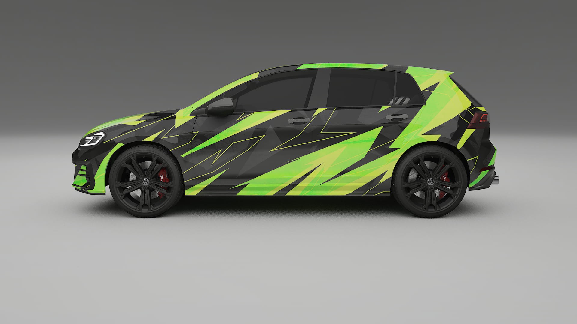 VW Golf Mk7 NINJA TURTLES – Design-Wrap PPF-Kit aus bedruckbarer Polyurethanfolie