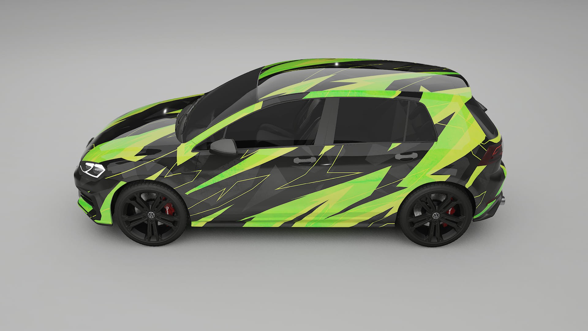 VW Golf Mk7 NINJA TURTLES – Design-Wrap PPF-Kit aus bedruckbarer Polyurethanfolie