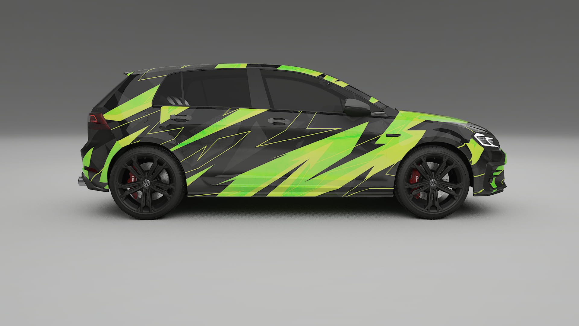 VW Golf Mk7 NINJA TURTLES – Design-Wrap PPF-Kit aus bedruckbarer Polyurethanfolie