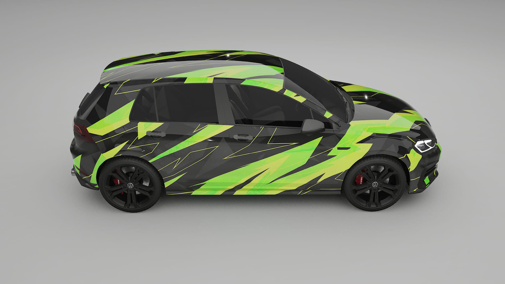 VW Golf Mk7 NINJA TURTLES – Design-Wrap PPF-Kit aus bedruckbarer Polyurethanfolie