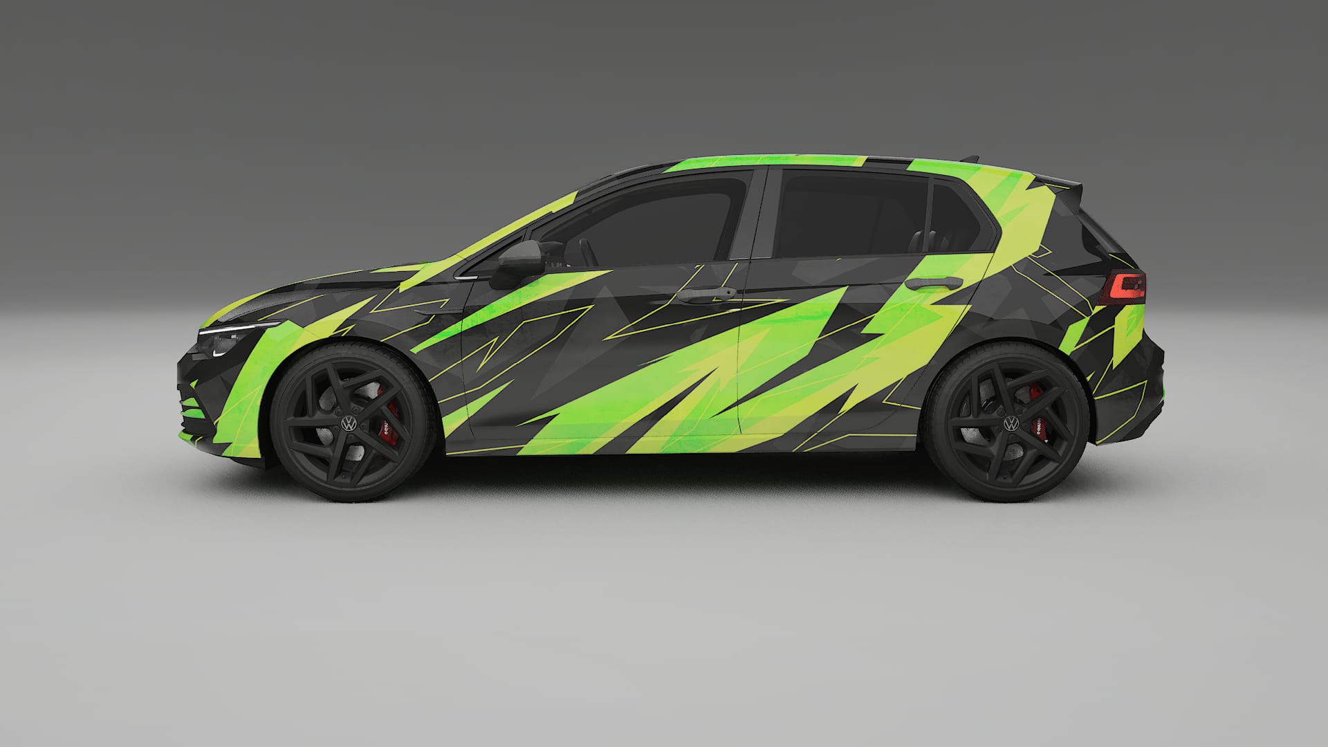 VW Golf Mk8 NINJA TURTLES – Design-Wrap PPF-Kit aus bedruckbarer Polyurethanfolie
