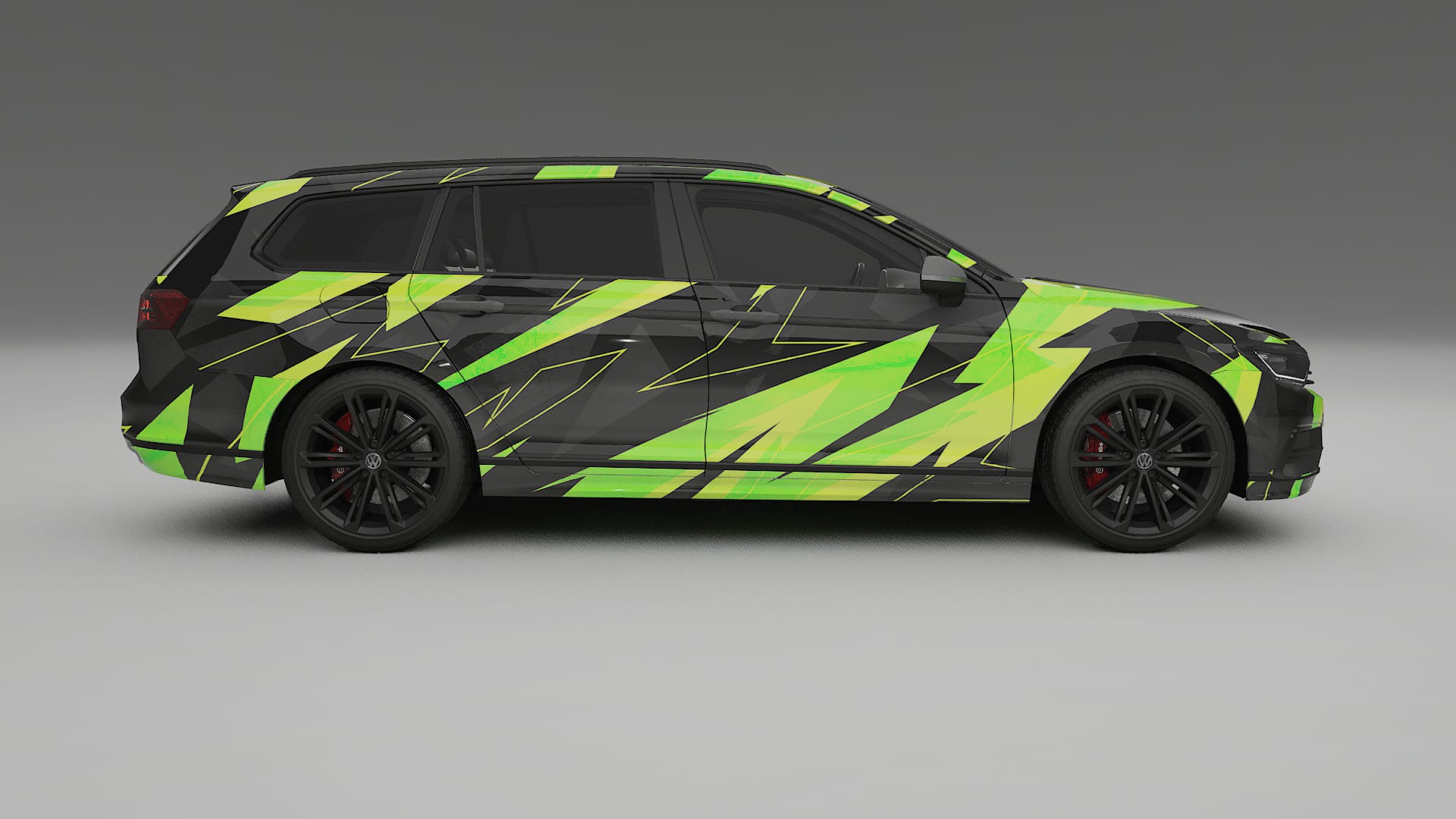 VW Passat VariantR B8 NINJA TURTLES – Design-Wrap PPF-Kit aus bedruckbarer Polyurethanfolie