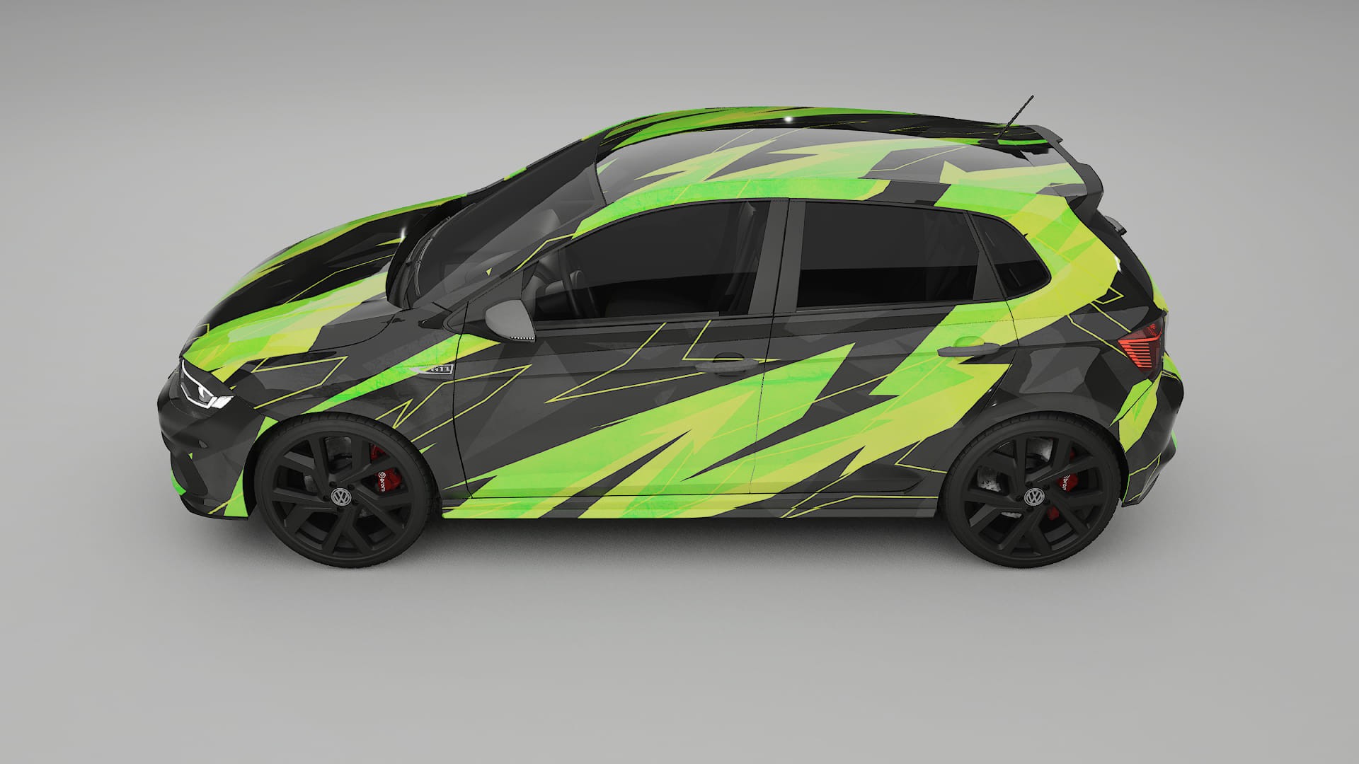 VW Polo GTI VI NINJA TURTLES – Design-Wrap PPF-Kit aus bedruckbarer Polyurethanfolie
