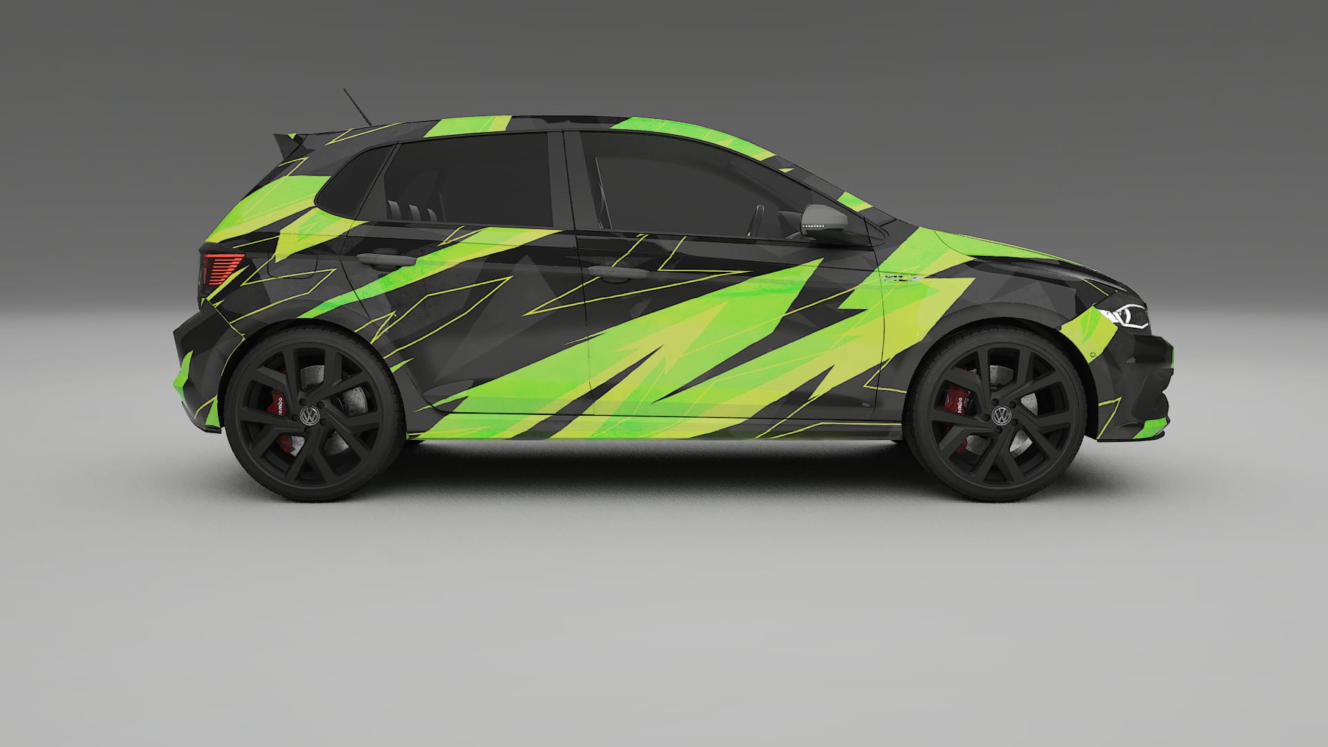 VW Polo GTI VI NINJA TURTLES – Design-Wrap PPF-Kit aus bedruckbarer Polyurethanfolie