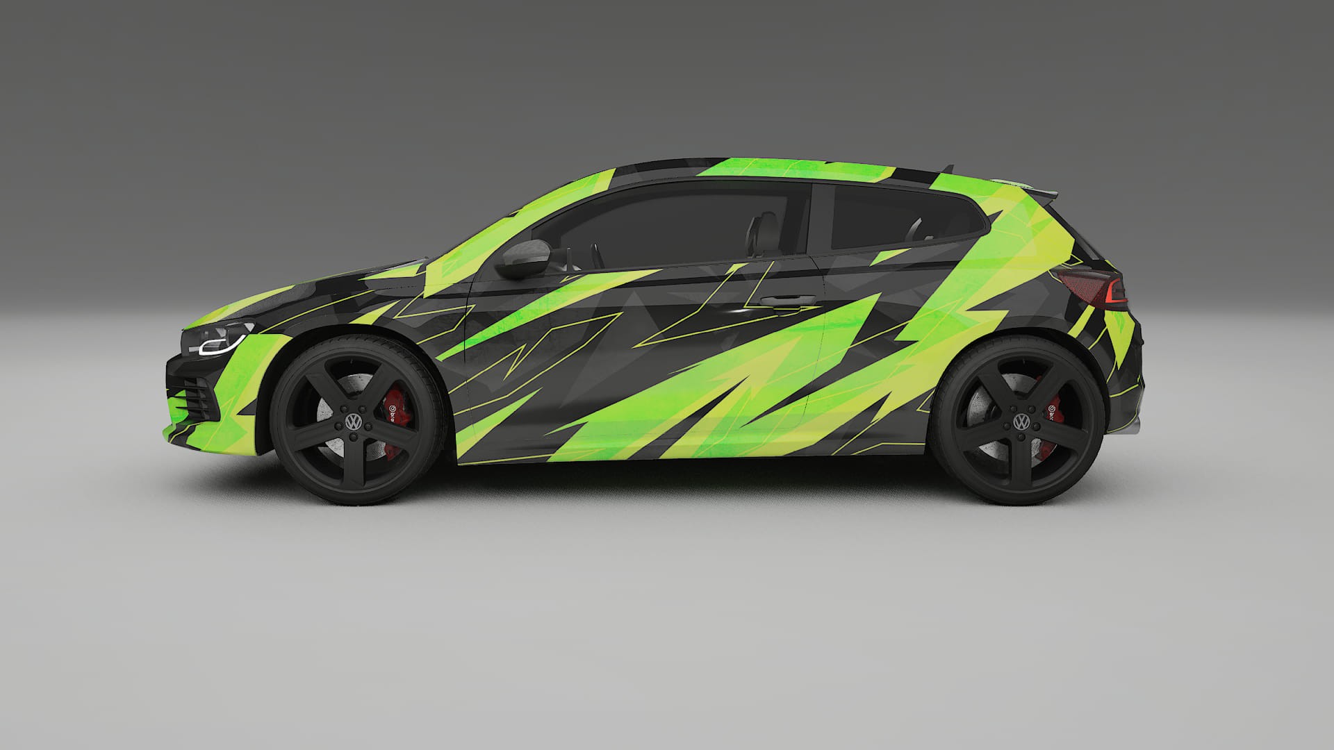 VW Scirocco R III NINJA TURTLES – Design-Wrap PPF-Kit aus bedruckbarer Polyurethanfolie
