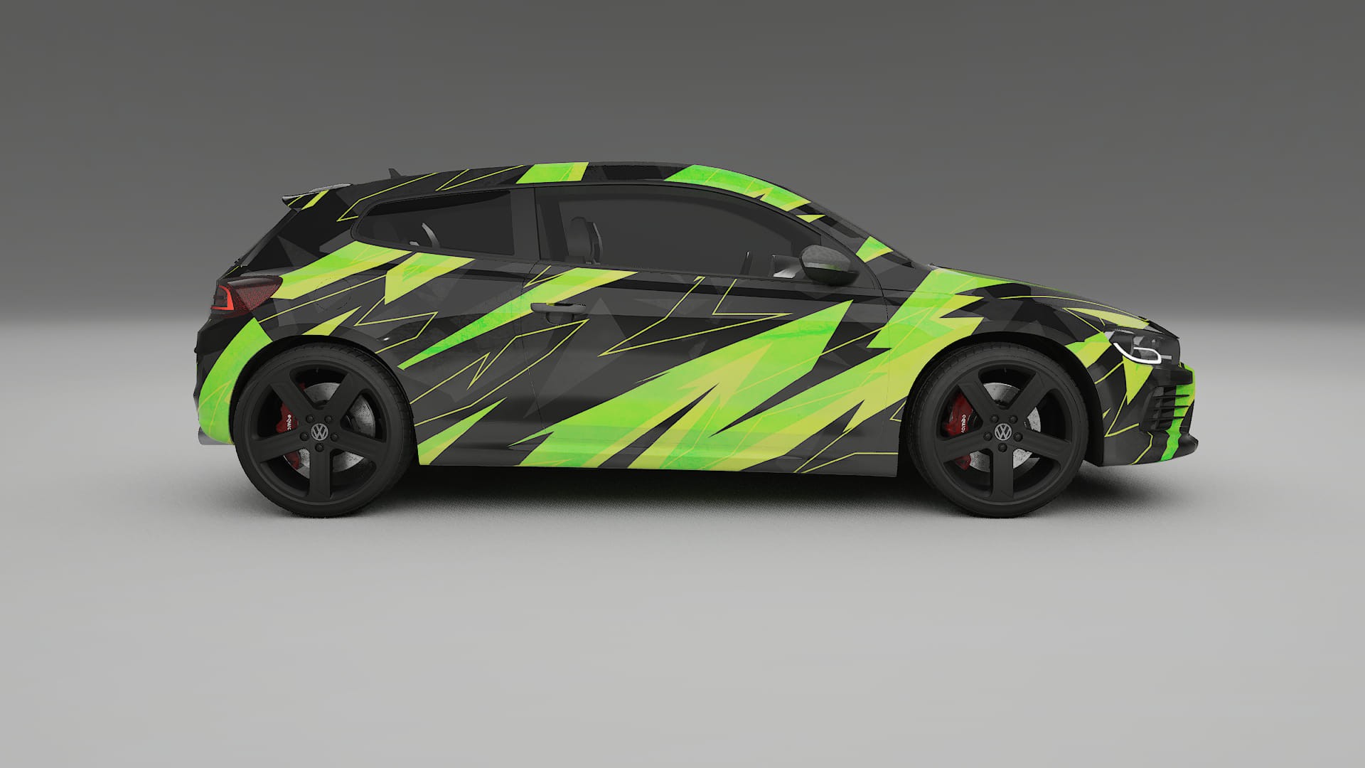 VW Scirocco R III NINJA TURTLES – Design-Wrap PPF-Kit aus bedruckbarer Polyurethanfolie