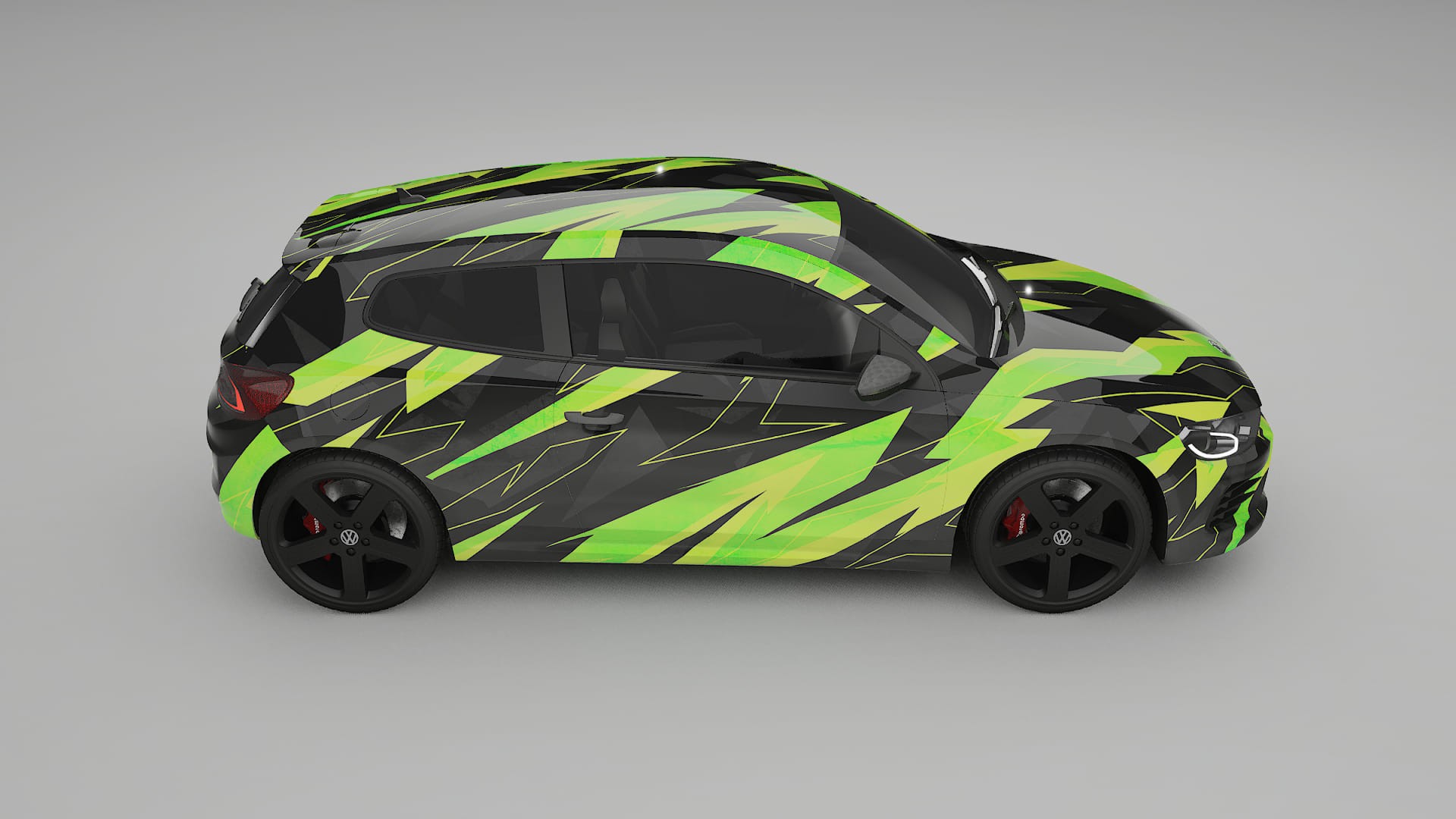 VW Scirocco R III NINJA TURTLES – Design-Wrap PPF-Kit aus bedruckbarer Polyurethanfolie