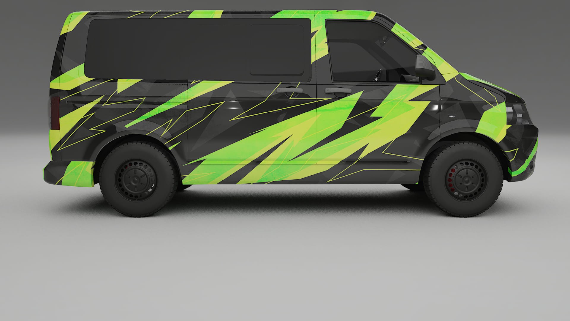 VW Transporter T5 Caravelle NINJA TURTLES – Design-Wrap PPF-Kit aus bedruckbarer Polyurethanfolie