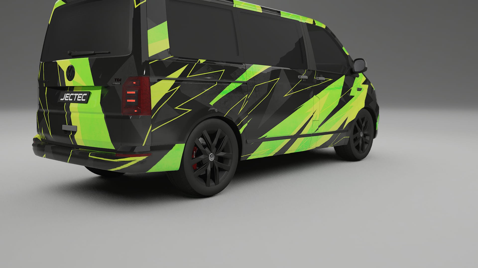 VW Transporter T6 Multivan NINJA TURTLES – Design-Wrap PPF-Kit aus bedruckbarer Polyurethanfolie