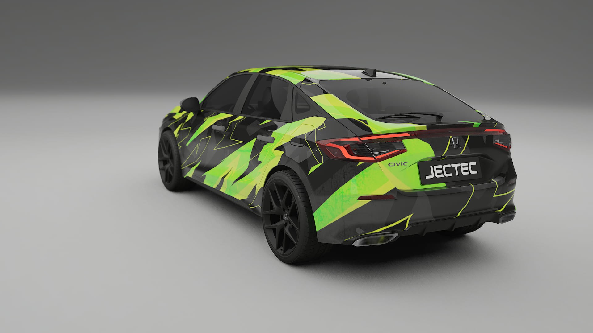 Honda Civic hatchback NINJA TURTLES – Design-Wrap PPF-Kit aus bedruckbarer Polyurethanfolie