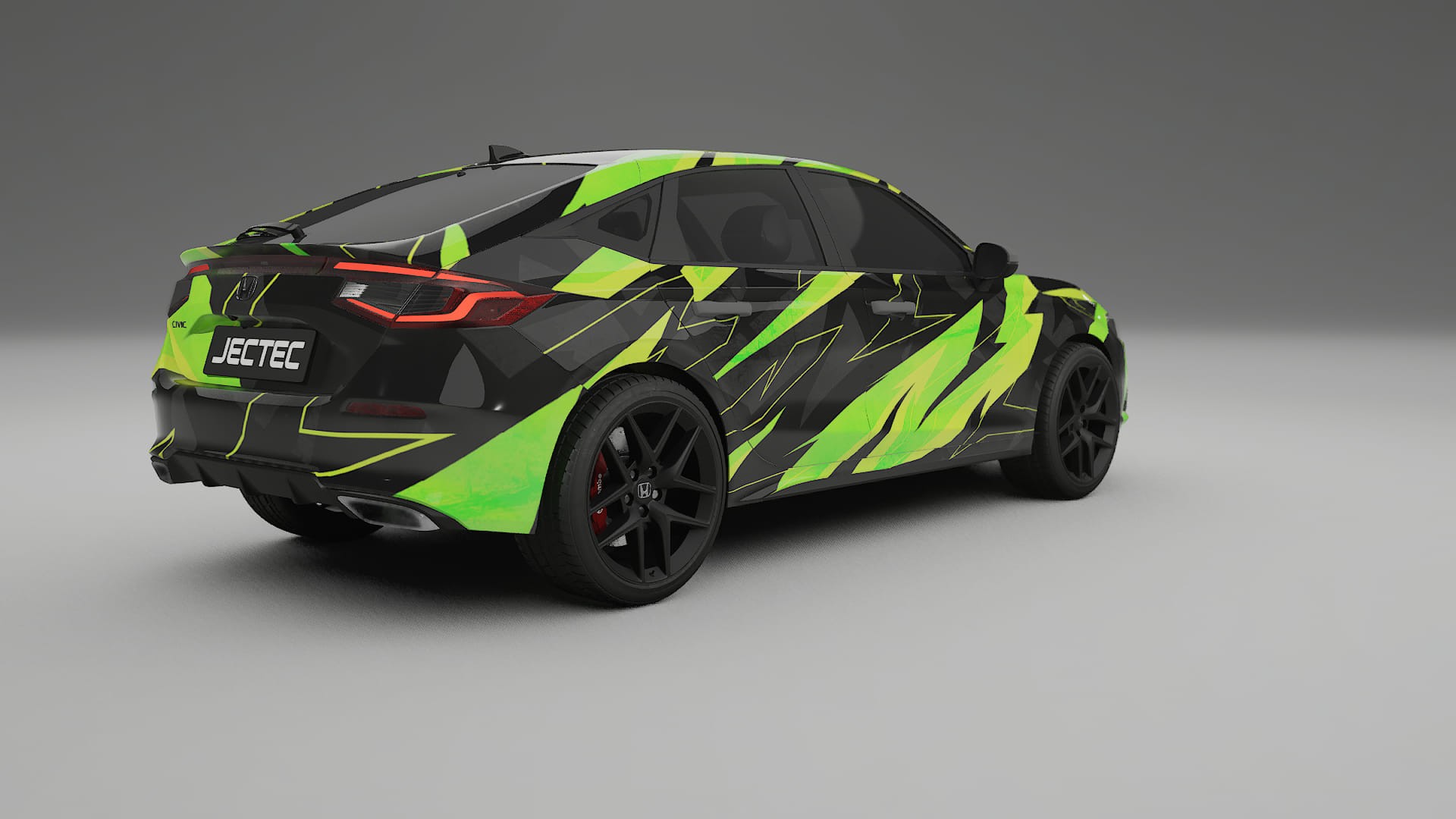 Honda Civic hatchback NINJA TURTLES – Design-Wrap PPF-Kit aus bedruckbarer Polyurethanfolie