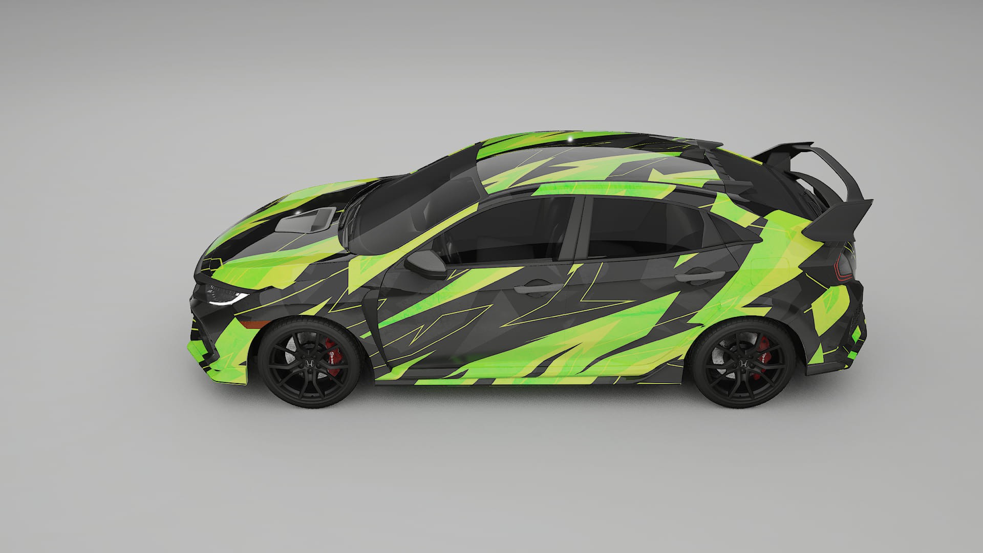 Honda Civic Type-R NINJA TURTLES – Design-Wrap PPF-Kit aus bedruckbarer Polyurethanfolie