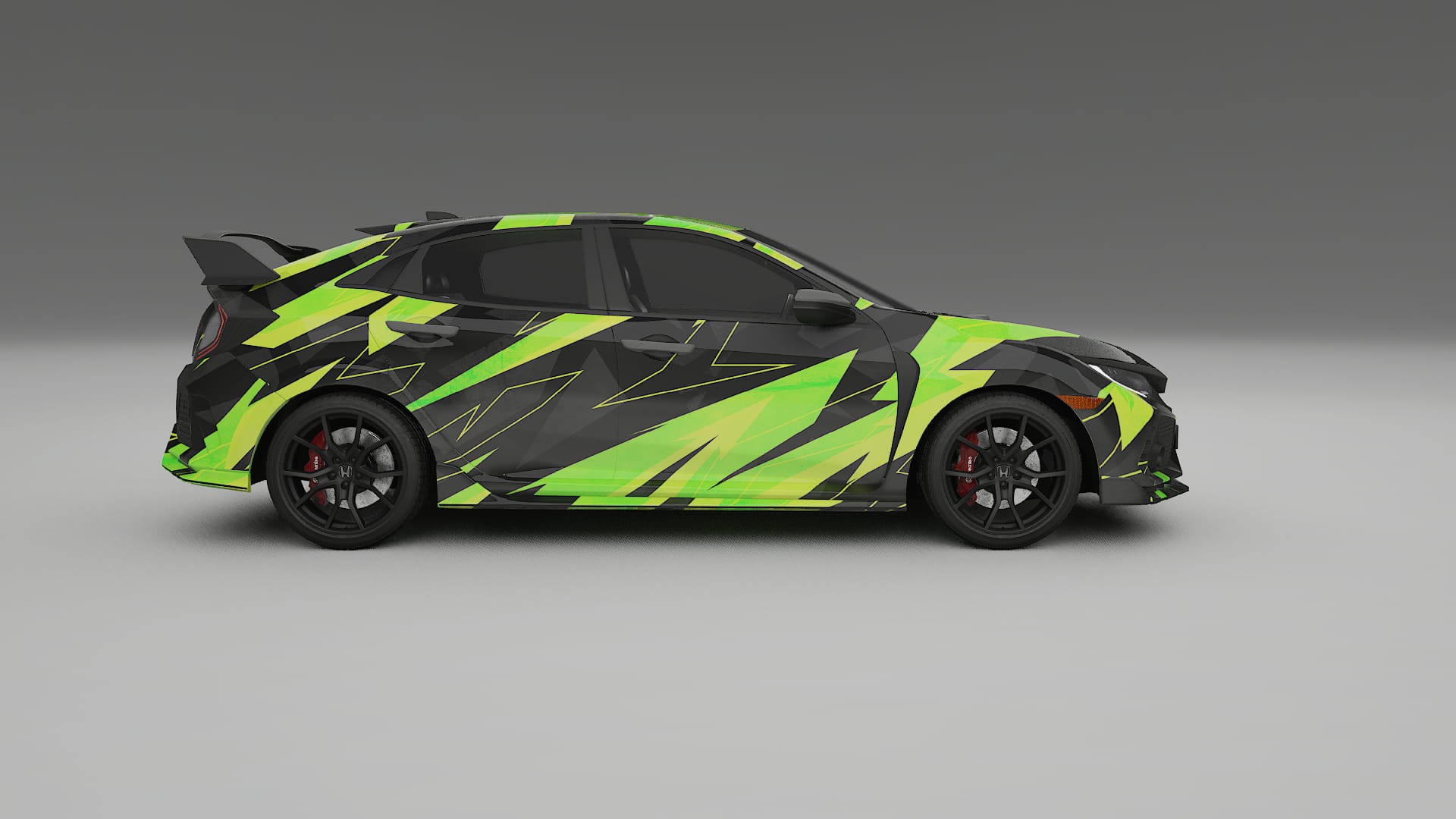 Honda Civic Type-R NINJA TURTLES – Design-Wrap PPF-Kit aus bedruckbarer Polyurethanfolie