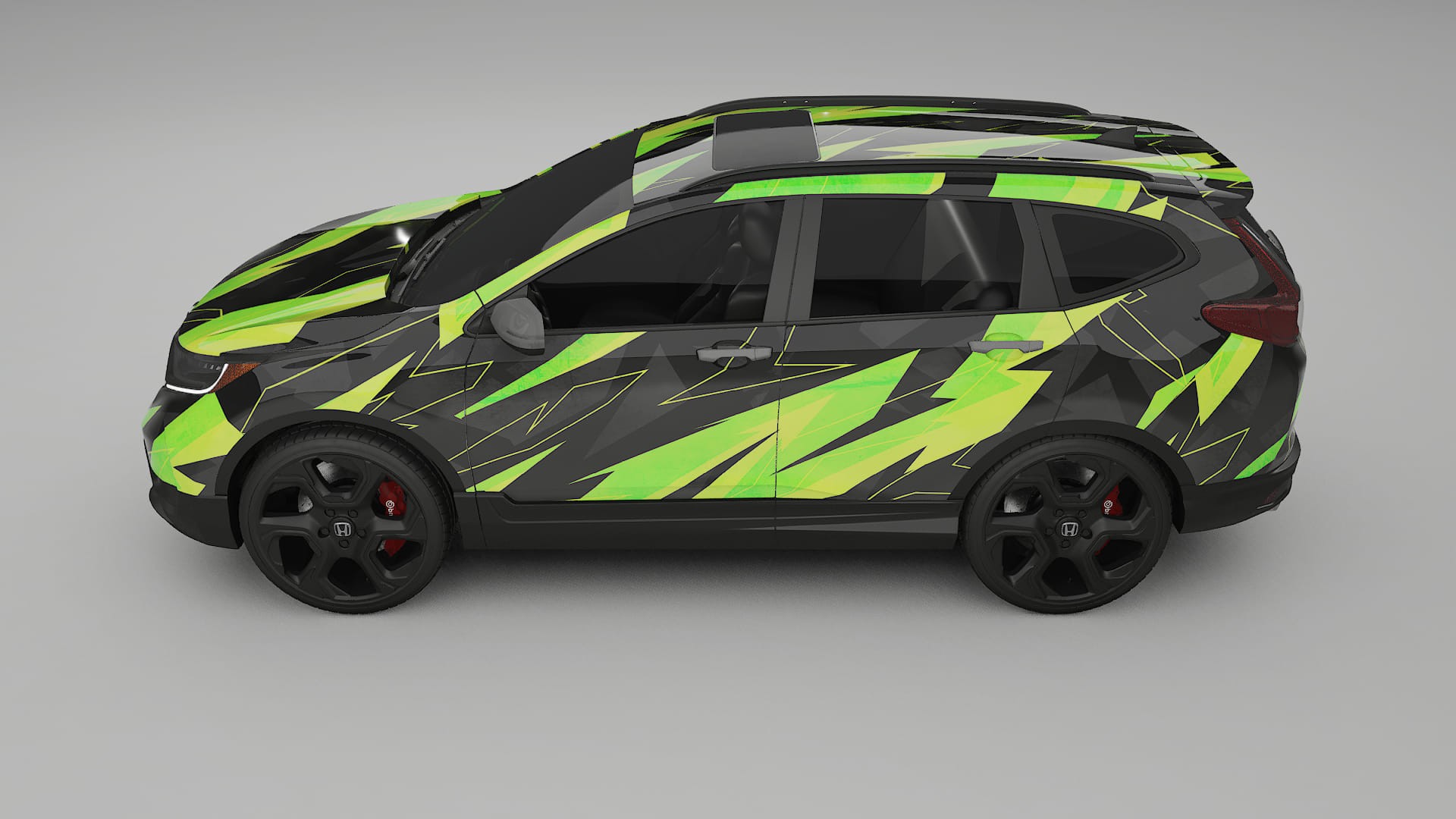 Honda CRV Touring prefacelift pre-LCI NINJA TURTLES – Design-Wrap PPF-Kit aus bedruckbarer Polyurethanfolie