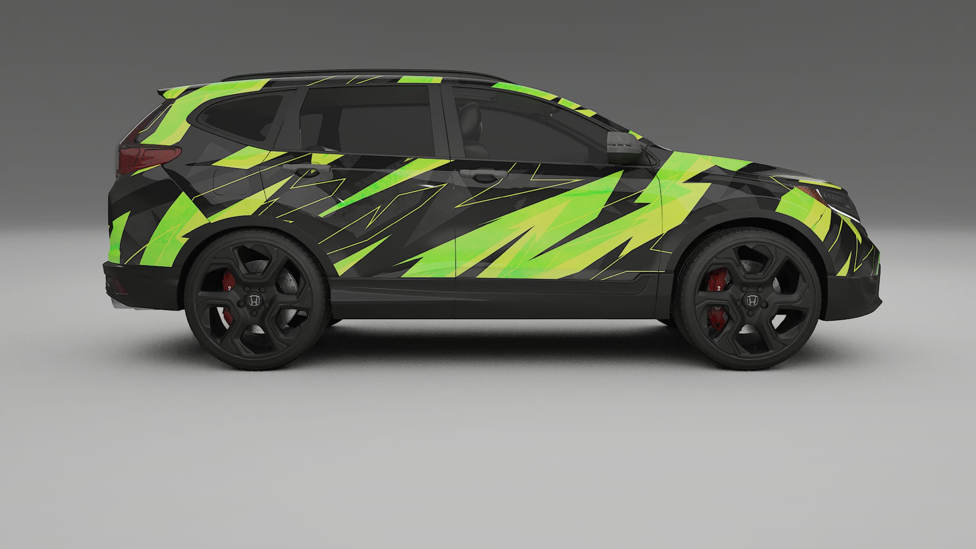 Honda CRV Touring prefacelift pre-LCI NINJA TURTLES – Design-Wrap PPF-Kit aus bedruckbarer Polyurethanfolie