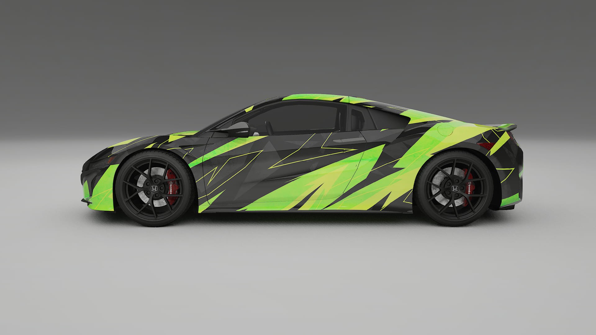 Honda NSX prefacelift pre-LCI NINJA TURTLES – Design-Wrap PPF-Kit aus bedruckbarer Polyurethanfolie