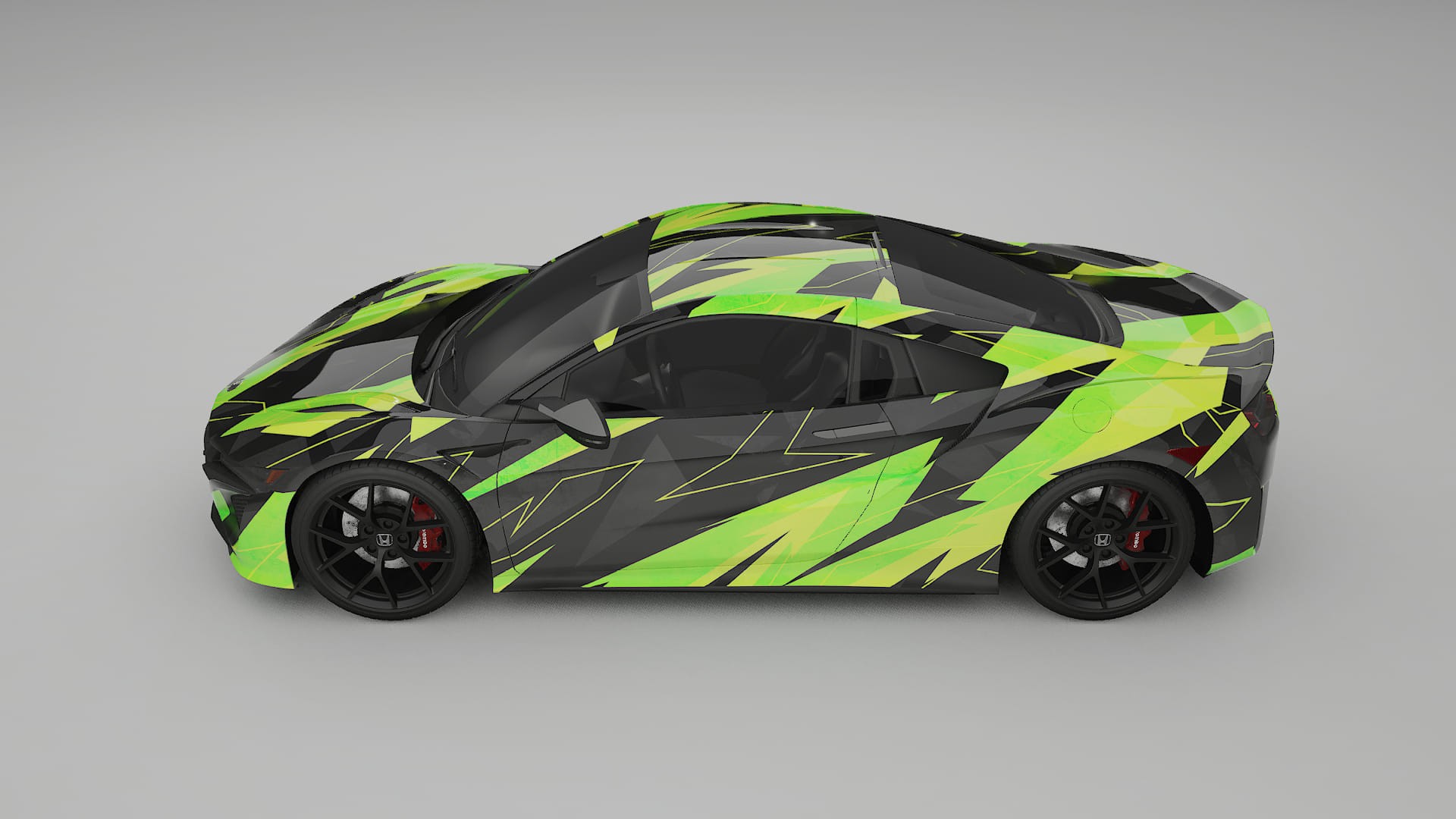 Honda NSX prefacelift pre-LCI NINJA TURTLES – Design-Wrap PPF-Kit aus bedruckbarer Polyurethanfolie