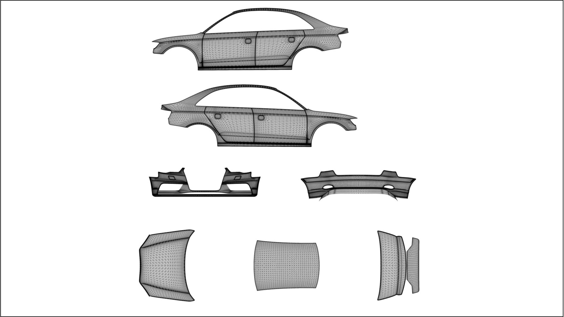 Audi A3 8V sedan prefacelift pre LCI TPU Lackschutzfolie | VIOLET Farbwechsel PPF – Komplett-Vorgeschnittener Kit