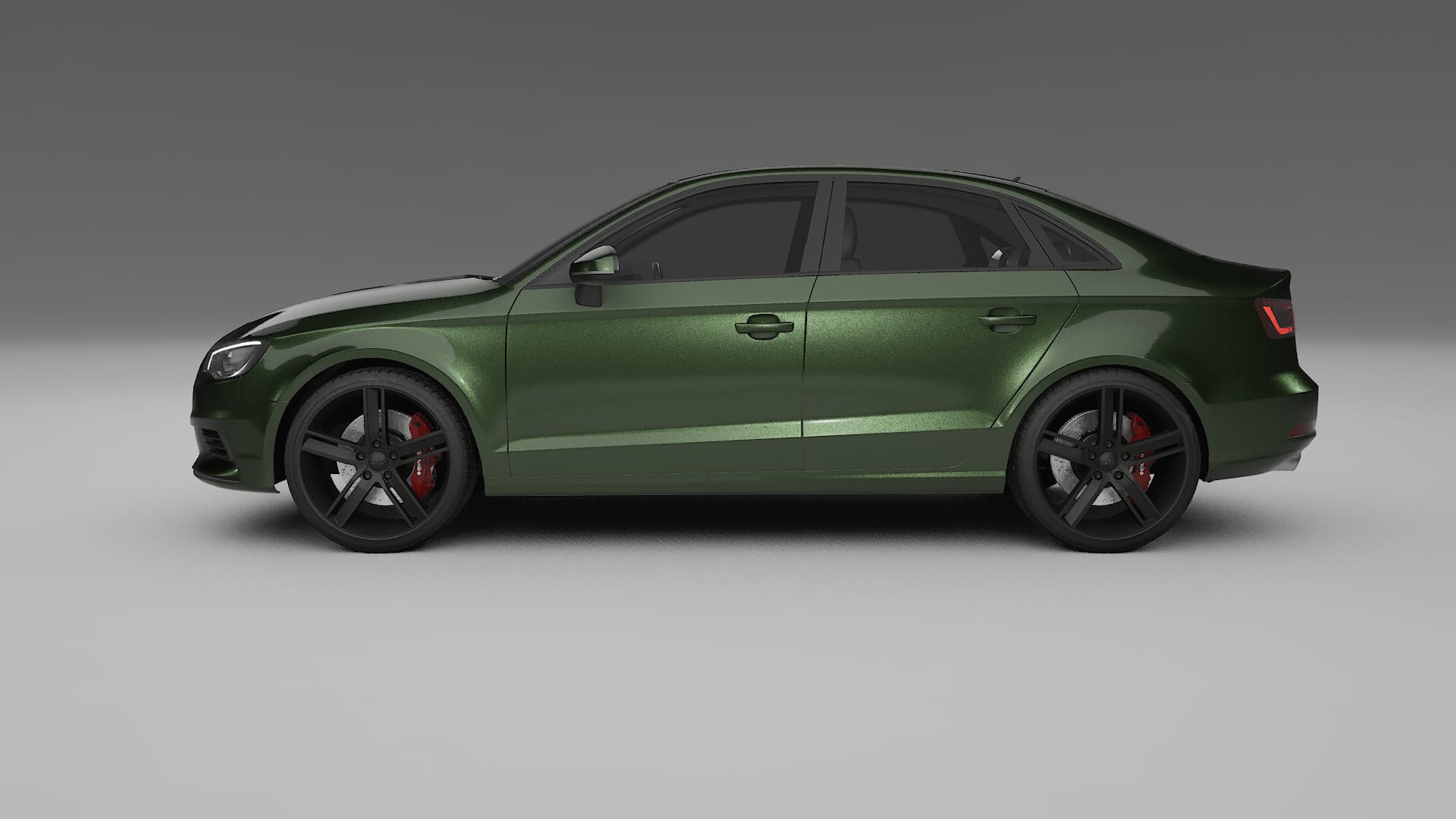 Audi A3 8V sedan prefacelift pre LCI TPU Lackschutzfolie | LAGOON Farbwechsel PPF – Komplett-Vorgeschnittener Kit