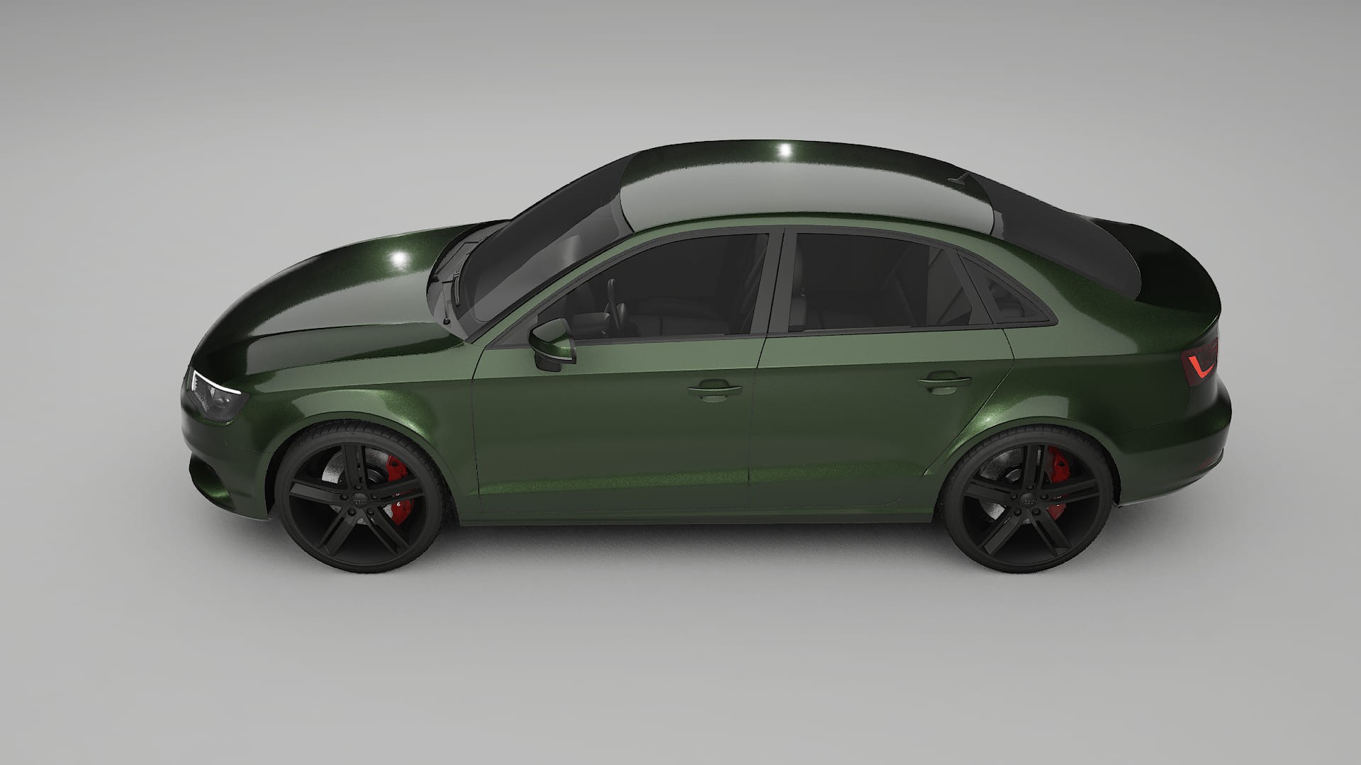 Audi A3 8V sedan prefacelift pre LCI TPU Lackschutzfolie | LAGOON Farbwechsel PPF – Komplett-Vorgeschnittener Kit