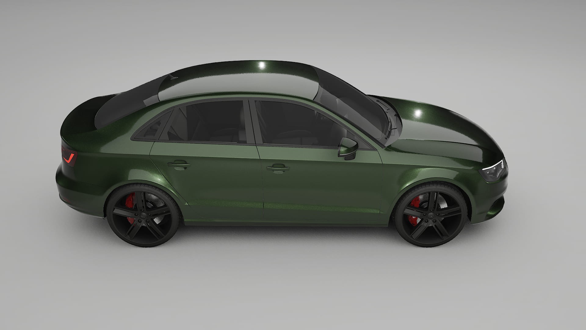 Audi A3 8V sedan prefacelift pre LCI TPU Lackschutzfolie | LAGOON Farbwechsel PPF – Komplett-Vorgeschnittener Kit