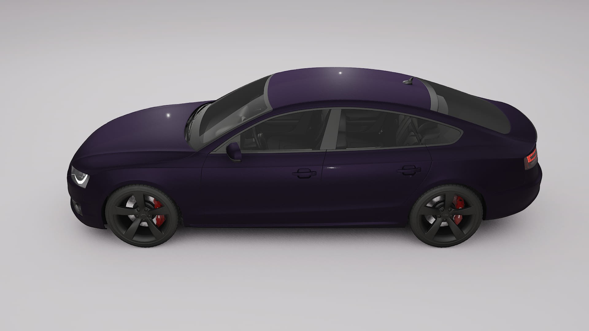 Audi A5 8T Sportback prefacelift pre LCI TPU Lackschutzfolie | VIOLET Farbwechsel PPF – Komplett-Vorgeschnittener Kit