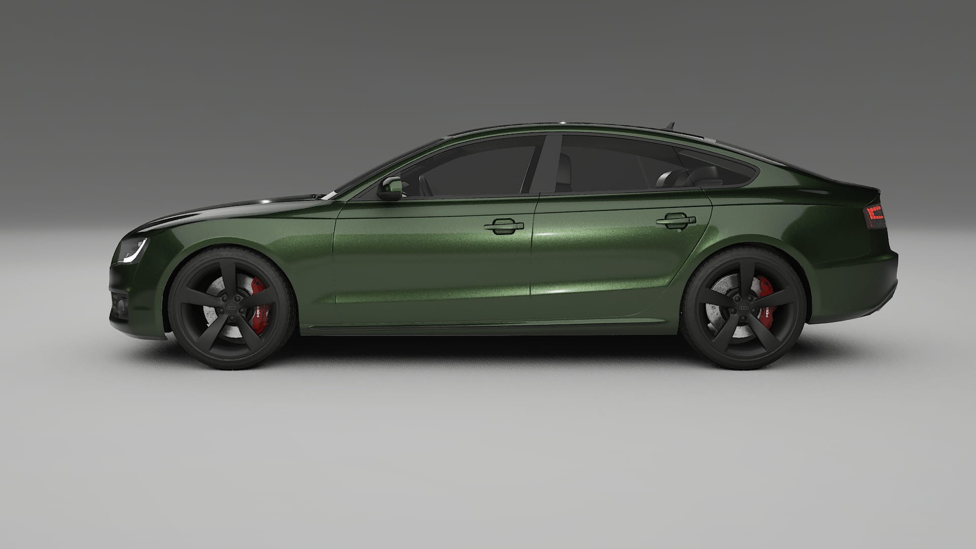Audi A5 8T Sportback prefacelift pre LCI TPU Lackschutzfolie | LAGOON Farbwechsel PPF – Komplett-Vorgeschnittener Kit