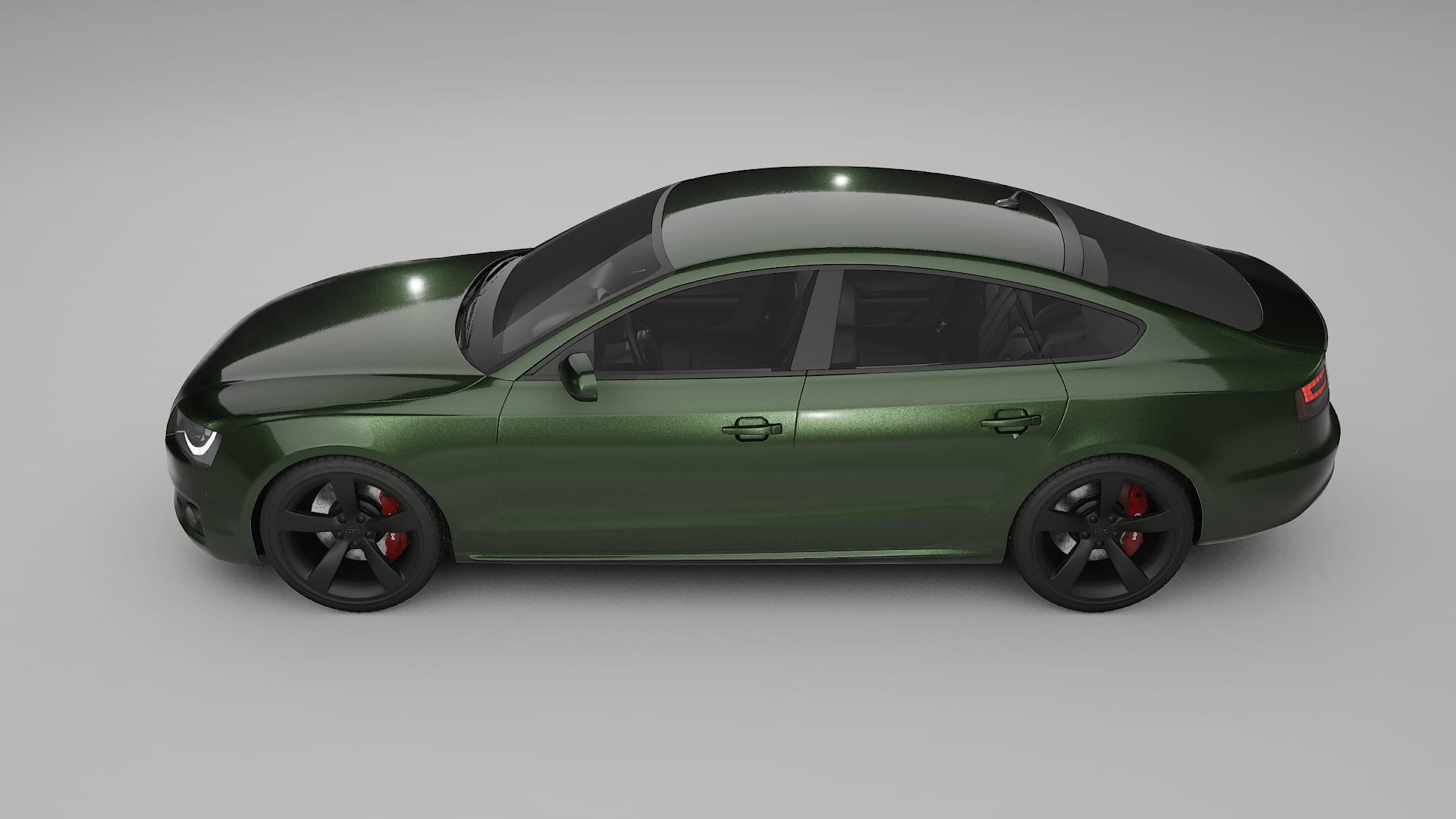 Audi A5 8T Sportback prefacelift pre LCI TPU Lackschutzfolie | LAGOON Farbwechsel PPF – Komplett-Vorgeschnittener Kit