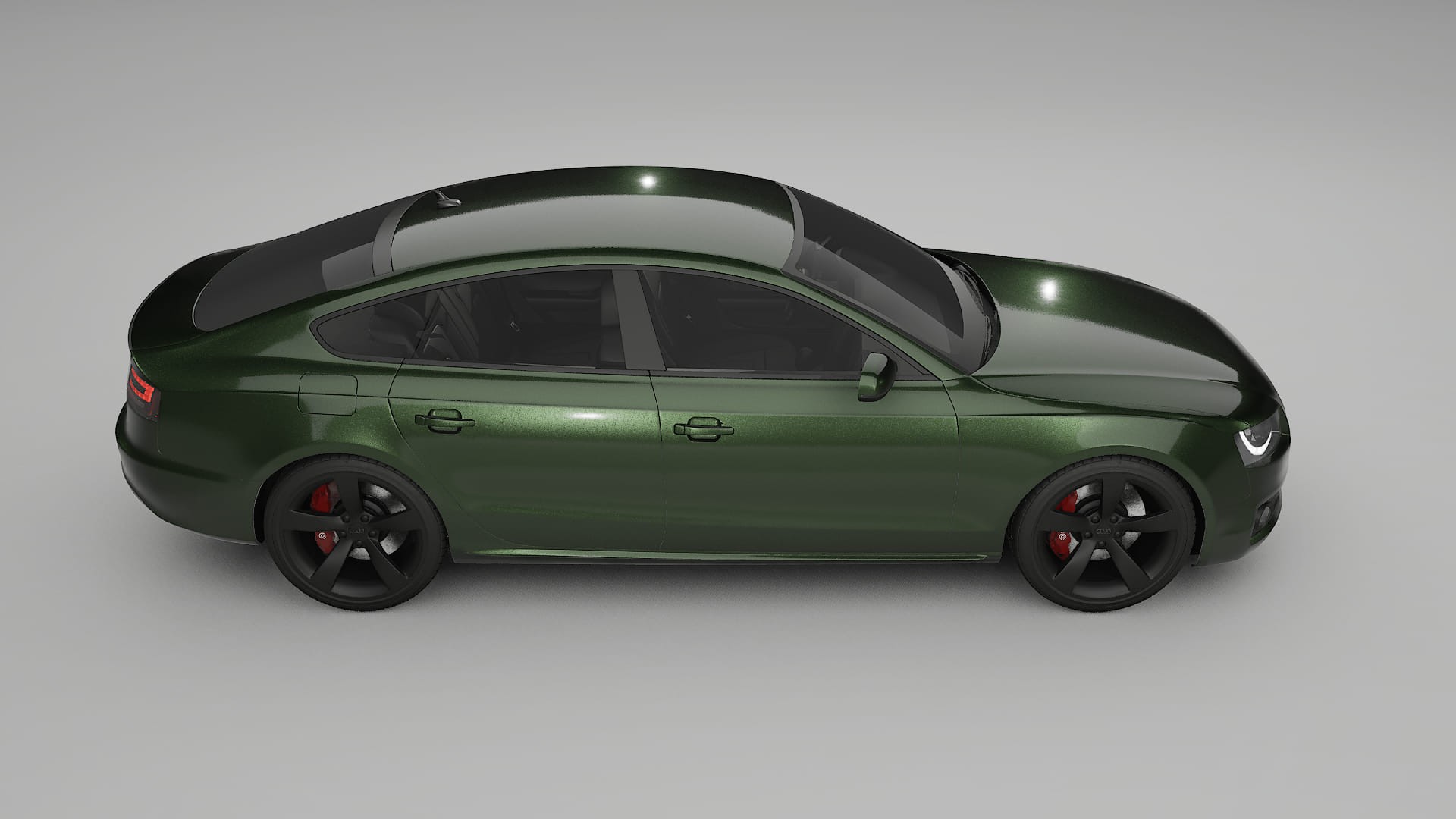 Audi A5 8T Sportback prefacelift pre LCI TPU Lackschutzfolie | LAGOON Farbwechsel PPF – Komplett-Vorgeschnittener Kit