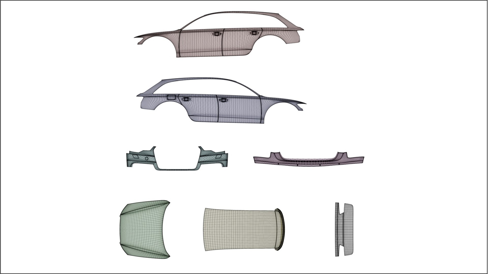 Audi A6 Allroad C7 prefacelift pre LCI TPU Lackschutzfolie | FROST Farbwechsel PPF – Komplett-Vorgeschnittener Kit