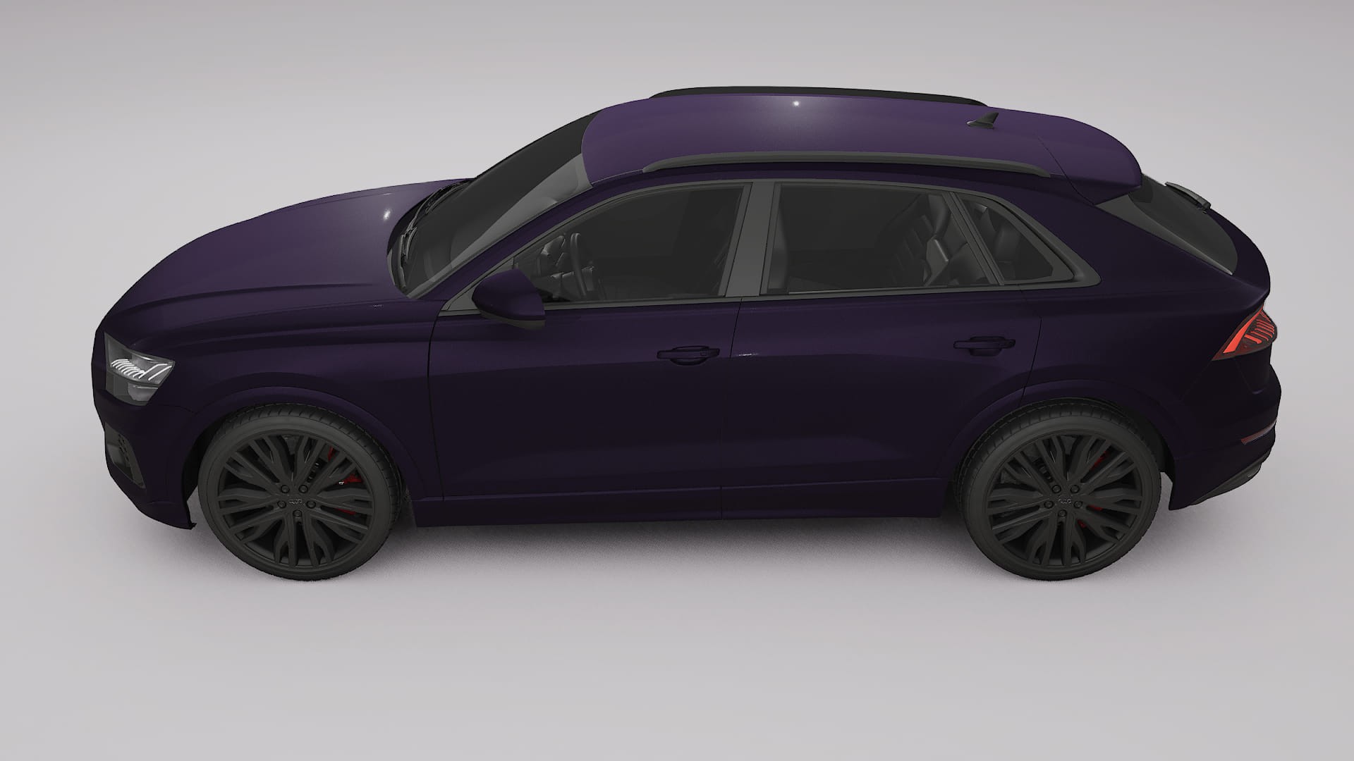 Audi Q8 F1 prefacelift pre LCI TPU Lackschutzfolie | VIOLET Farbwechsel PPF – Komplett-Vorgeschnittener Kit