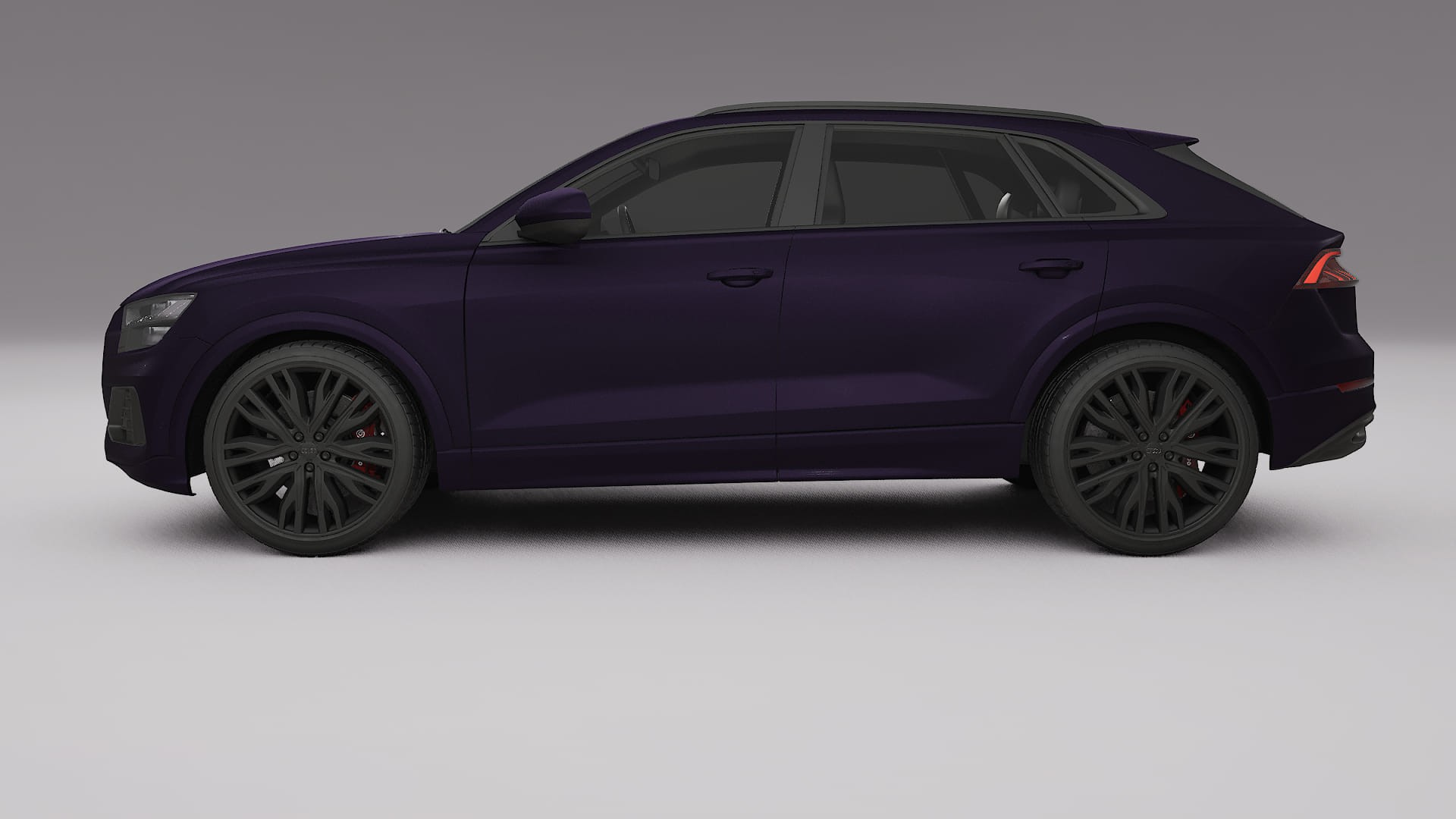Audi Q8 F1 prefacelift pre LCI TPU Lackschutzfolie | VIOLET Farbwechsel PPF – Komplett-Vorgeschnittener Kit