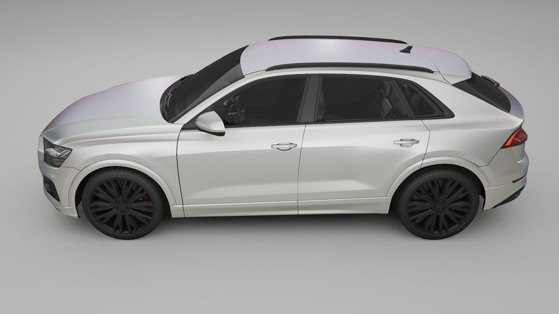 Audi Q8 F1 prefacelift pre LCI TPU Lackschutzfolie | NEBULA Farbwechsel PPF – Komplett-Vorgeschnittener Kit