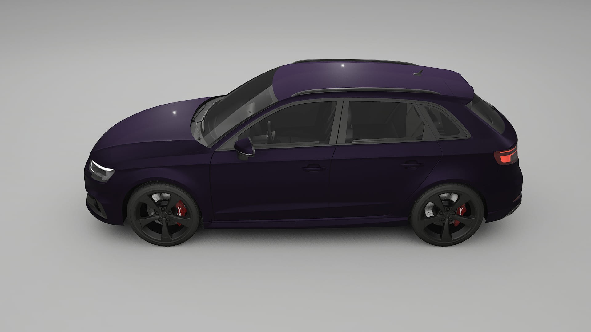 Audi RS3 Sportback 8V facelift LCI TPU Lackschutzfolie | VIOLET Farbwechsel PPF – Komplett-Vorgeschnittener Kit