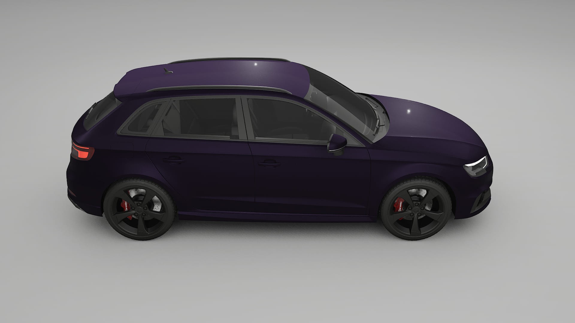 Audi RS3 Sportback 8V facelift LCI TPU Lackschutzfolie | VIOLET Farbwechsel PPF – Komplett-Vorgeschnittener Kit