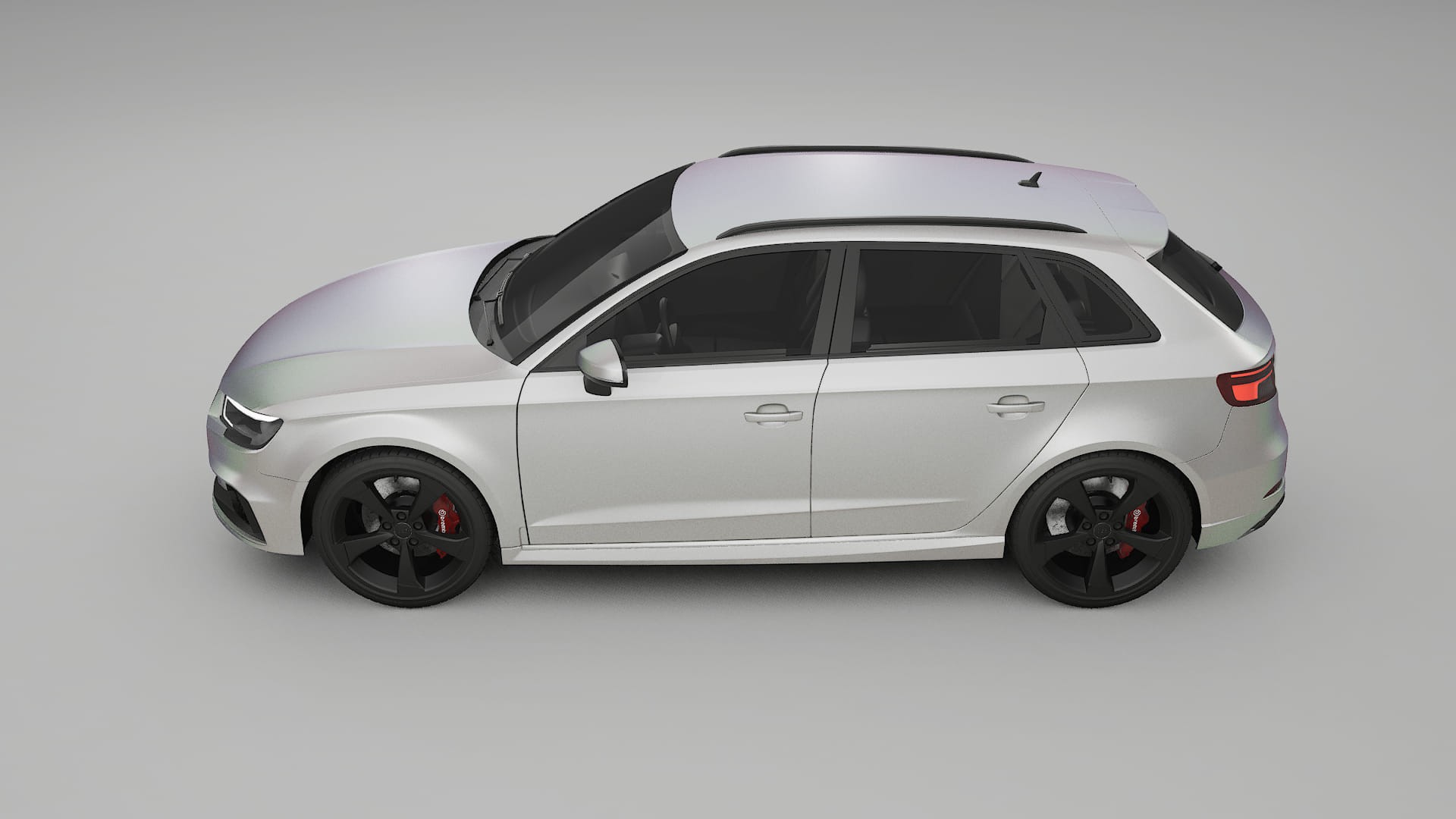 Audi RS3 Sportback 8V facelift LCI TPU Lackschutzfolie | NEBULA Farbwechsel PPF – Komplett-Vorgeschnittener Kit