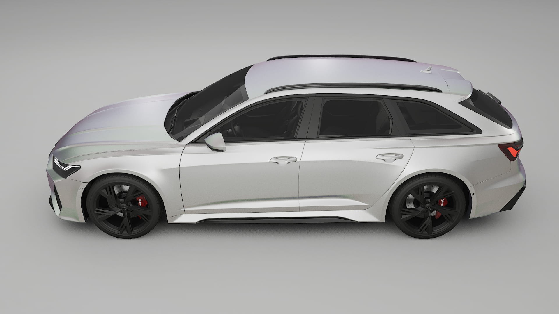Audi RS6 Avant C8 facelift LCI TPU Lackschutzfolie | NEBULA Farbwechsel PPF – Komplett-Vorgeschnittener Kit