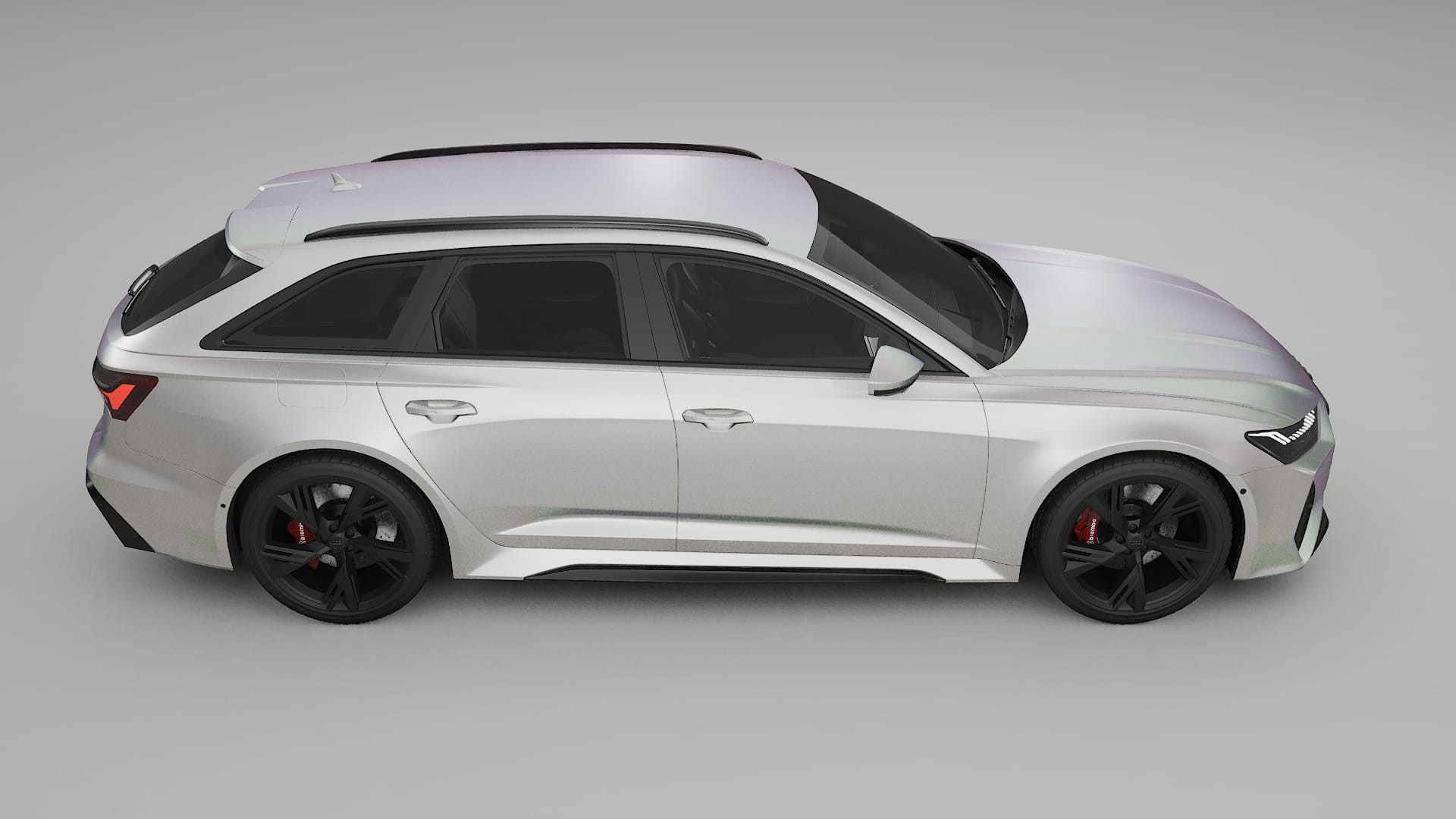Audi RS6 Avant C8 facelift LCI TPU Lackschutzfolie | NEBULA Farbwechsel PPF – Komplett-Vorgeschnittener Kit